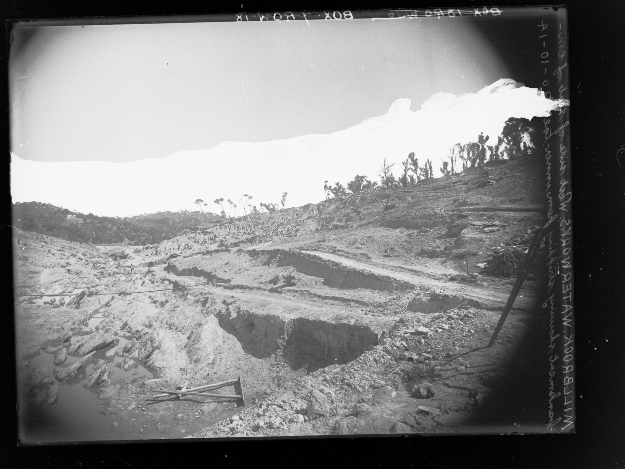 Millbrook Reservoir Wall under Construction