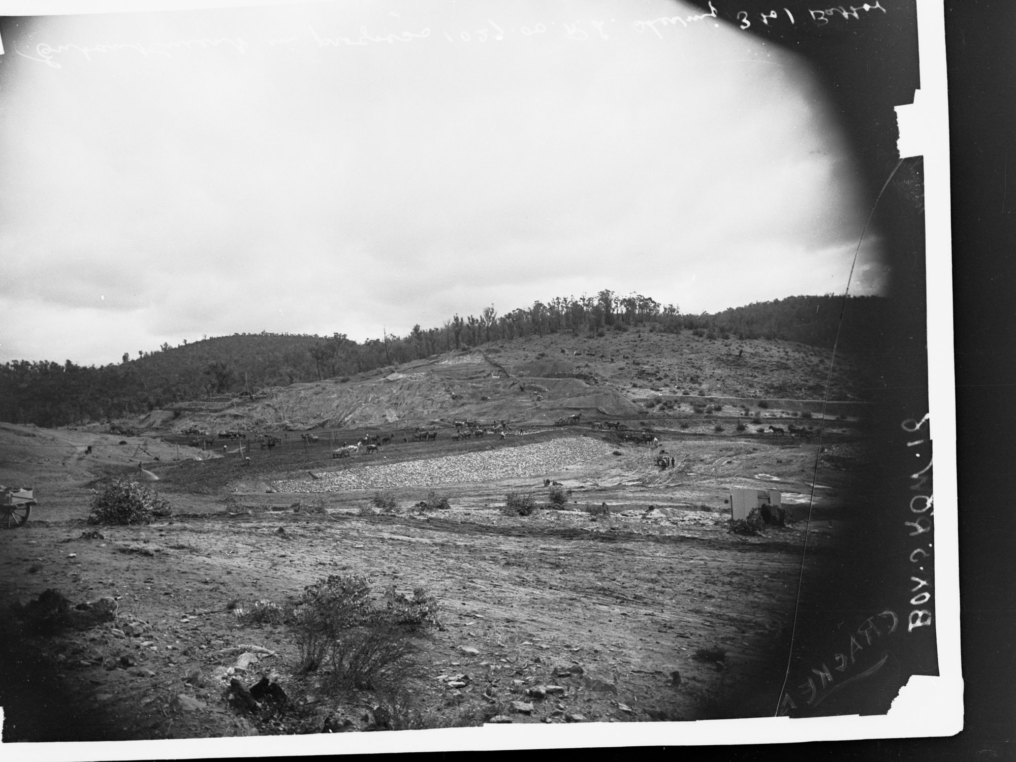 Construction of Millbrook Reservoir (Dam), South Australia 
