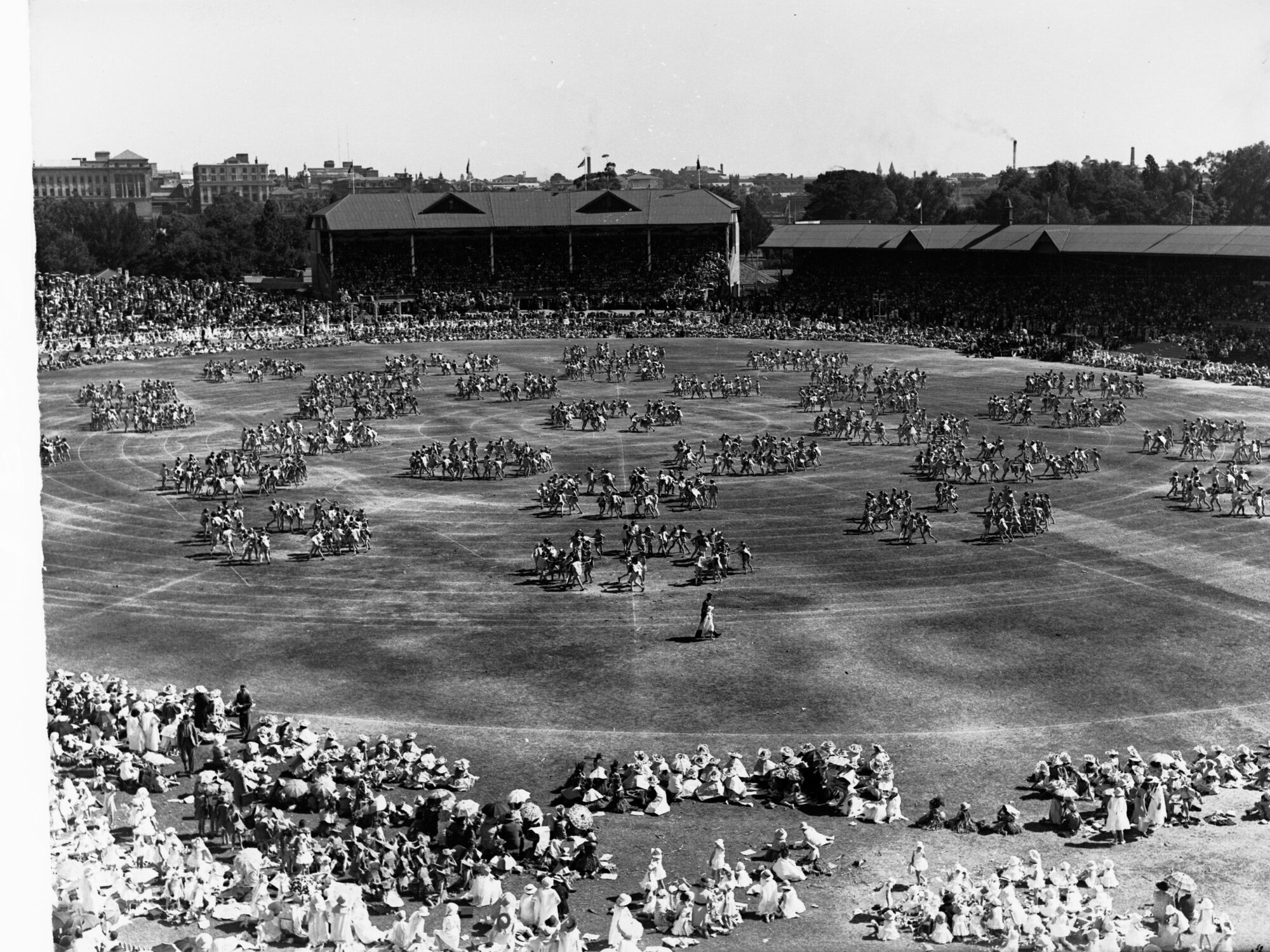 School children's pageant - Adelaide Oval for state centenary
