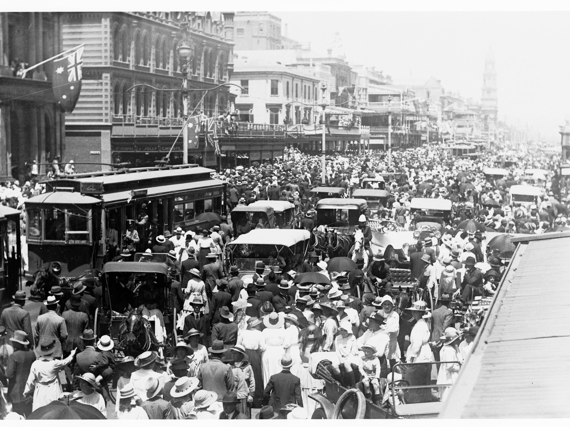 Peace Day Celebrations,  King William Street