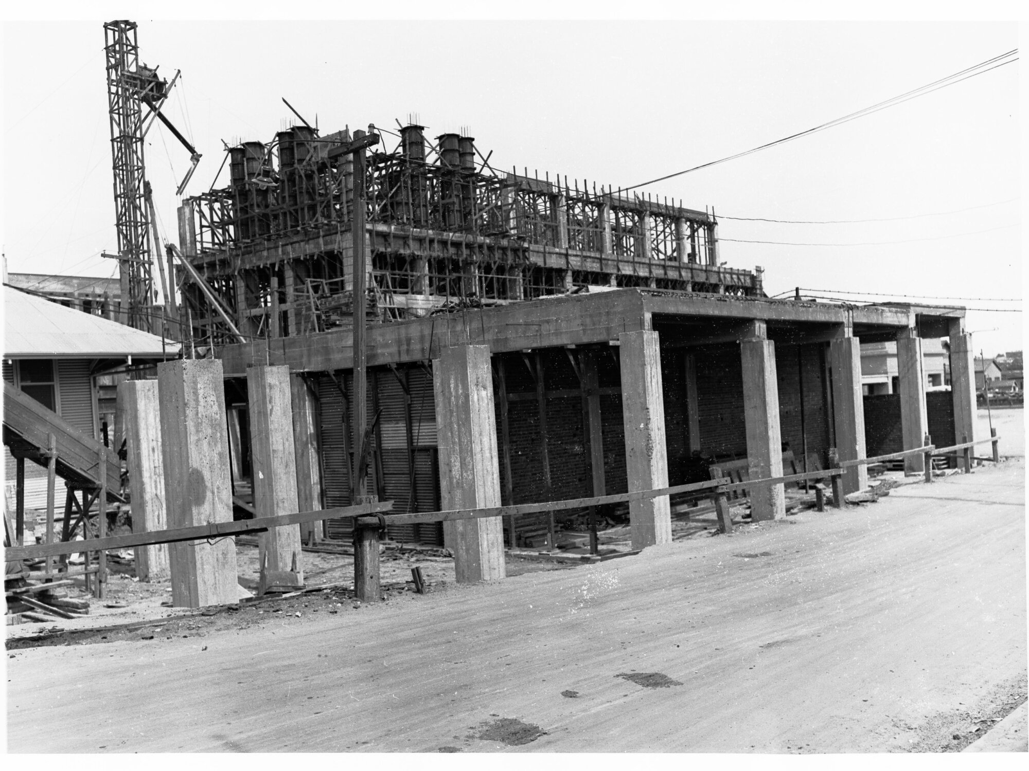 Construction of Adelaide Railway Station