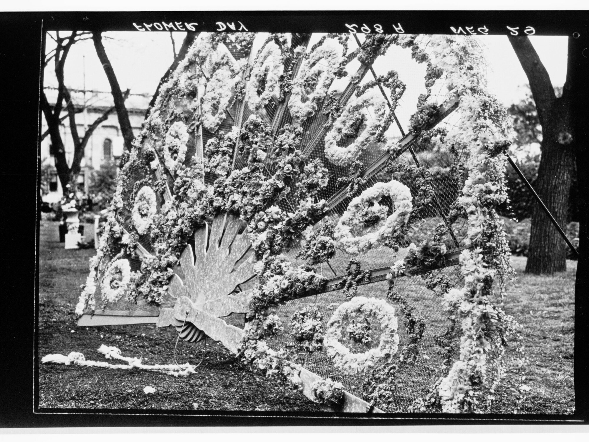 Flower Day - exhibit depicting an open fan