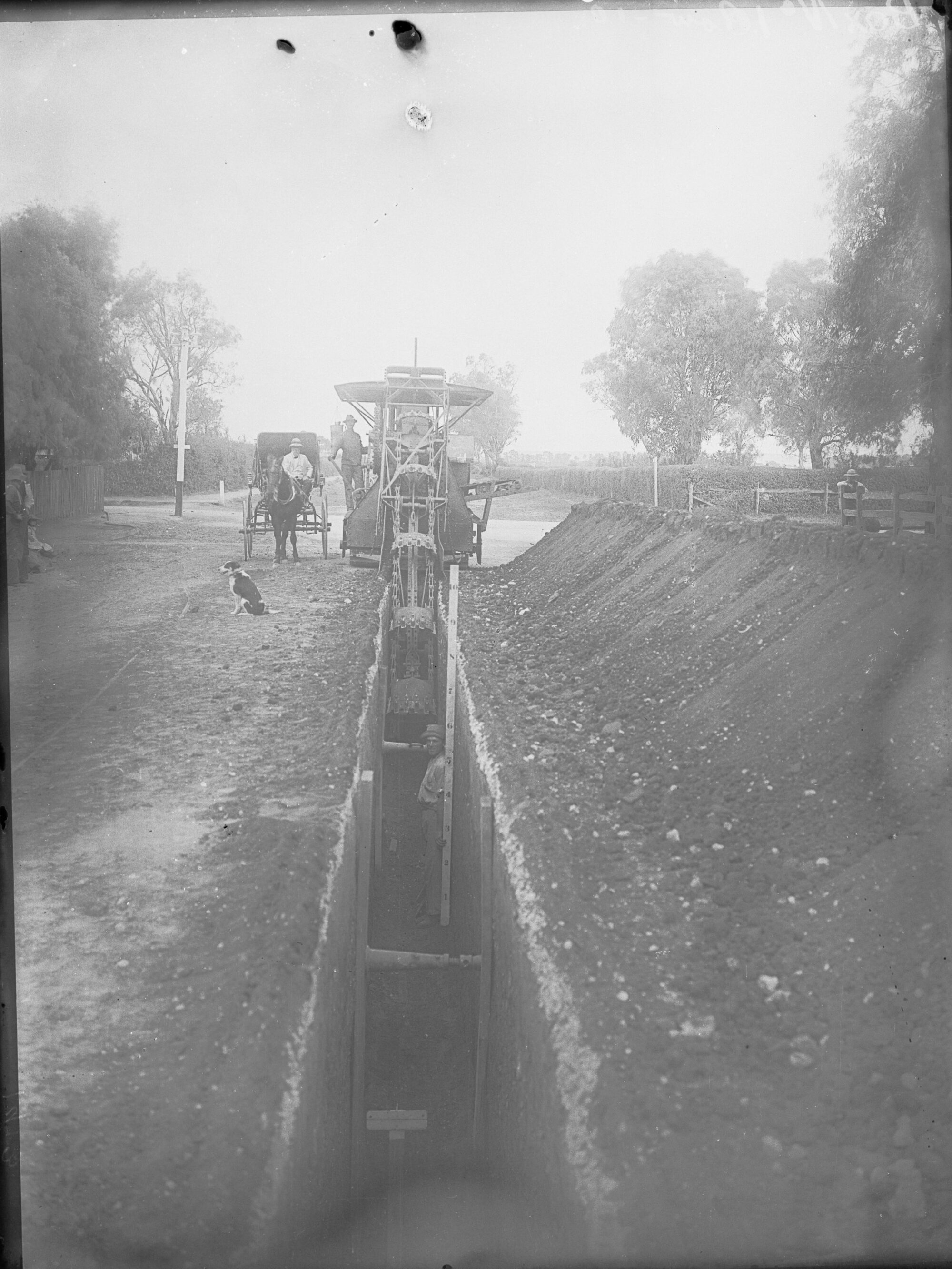 Excavator at work, Alberton and Cowandilla
