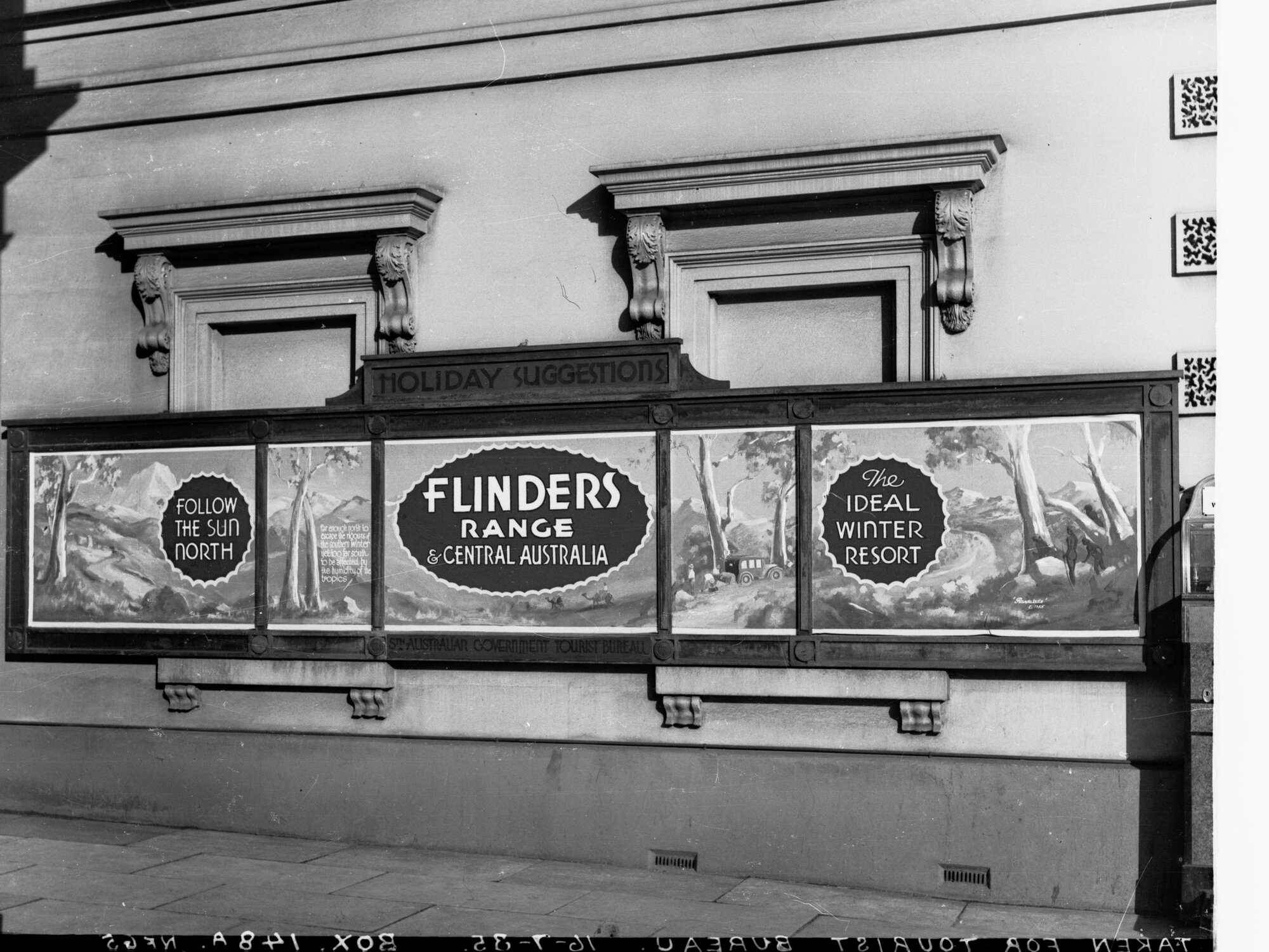 South Australian Tourist Bureau Advertisements - Posters Promoting the Flinders Ranges