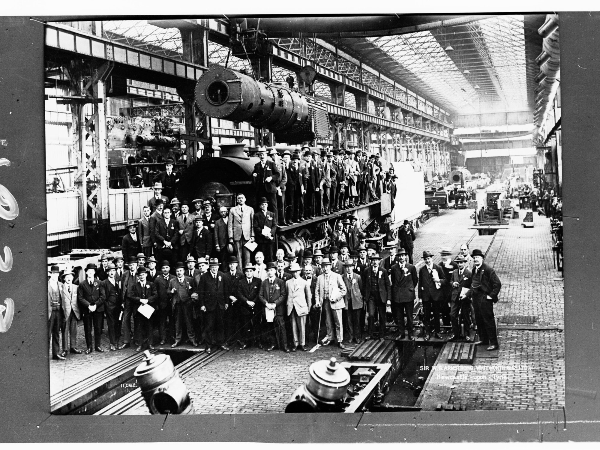 Factory workers in the interior of a factory