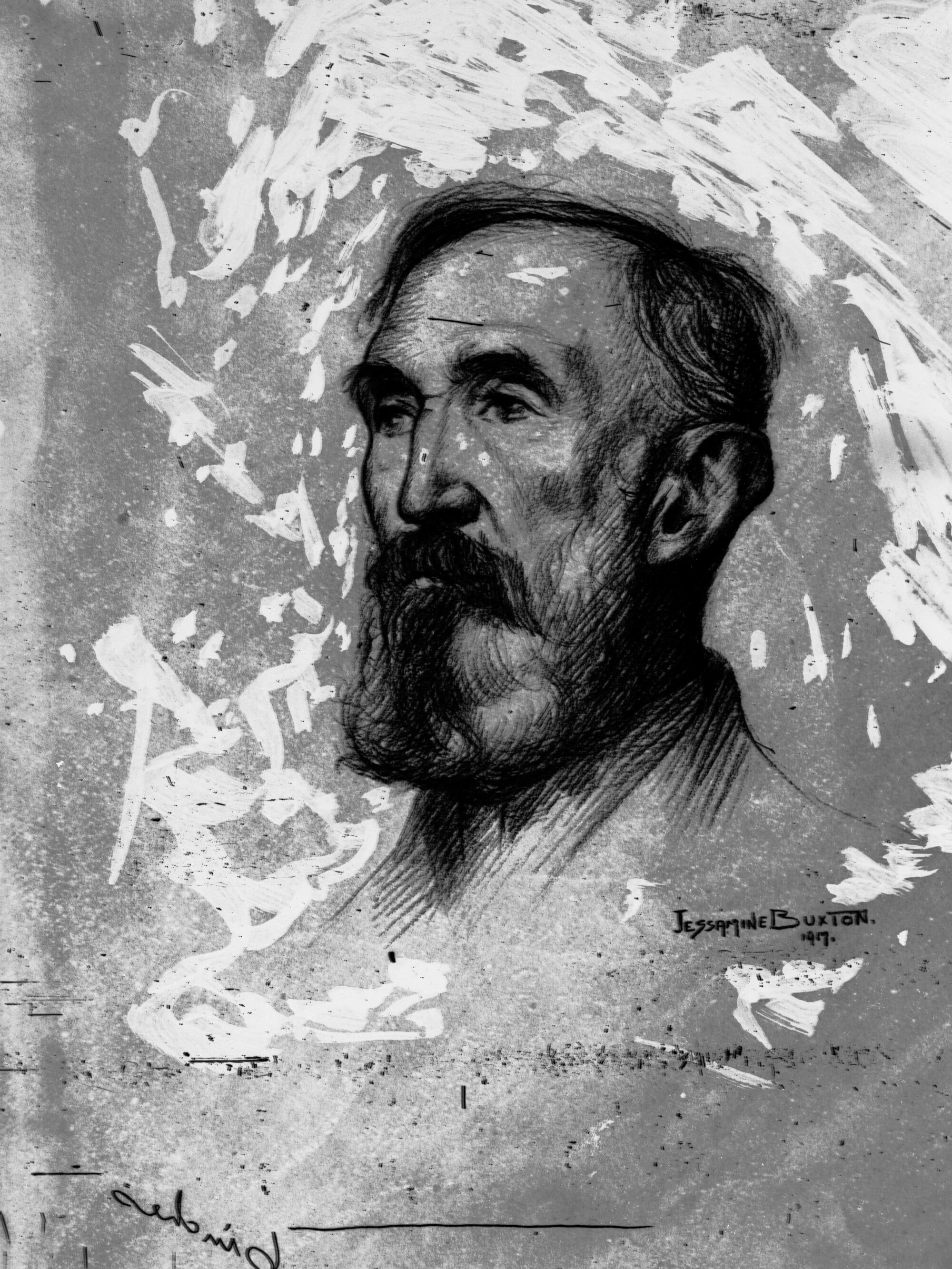 Edward John Eyre, sketch by Jessamine Buxton