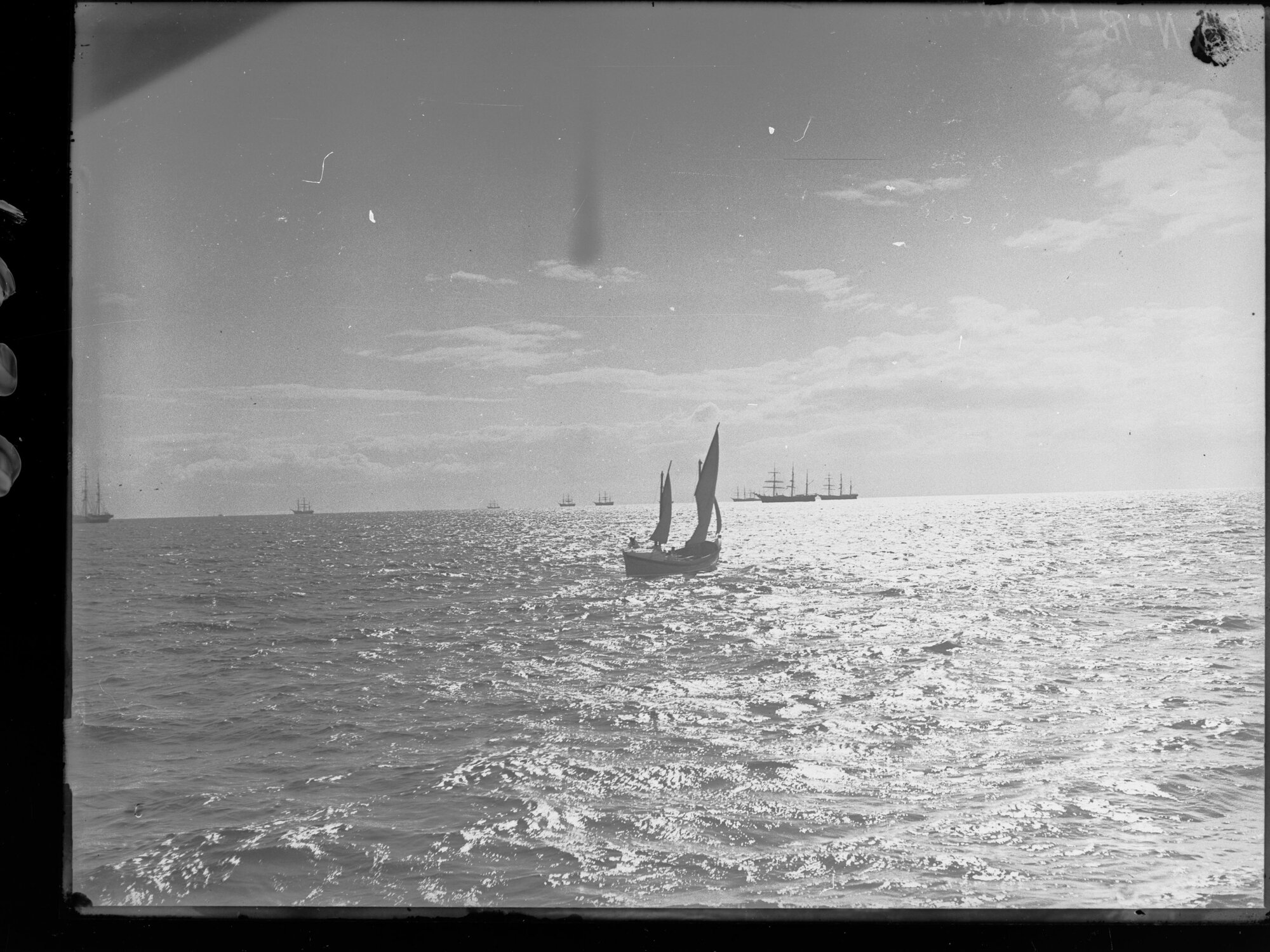 Lifeboat on water at Outer Harbor, South Australia
