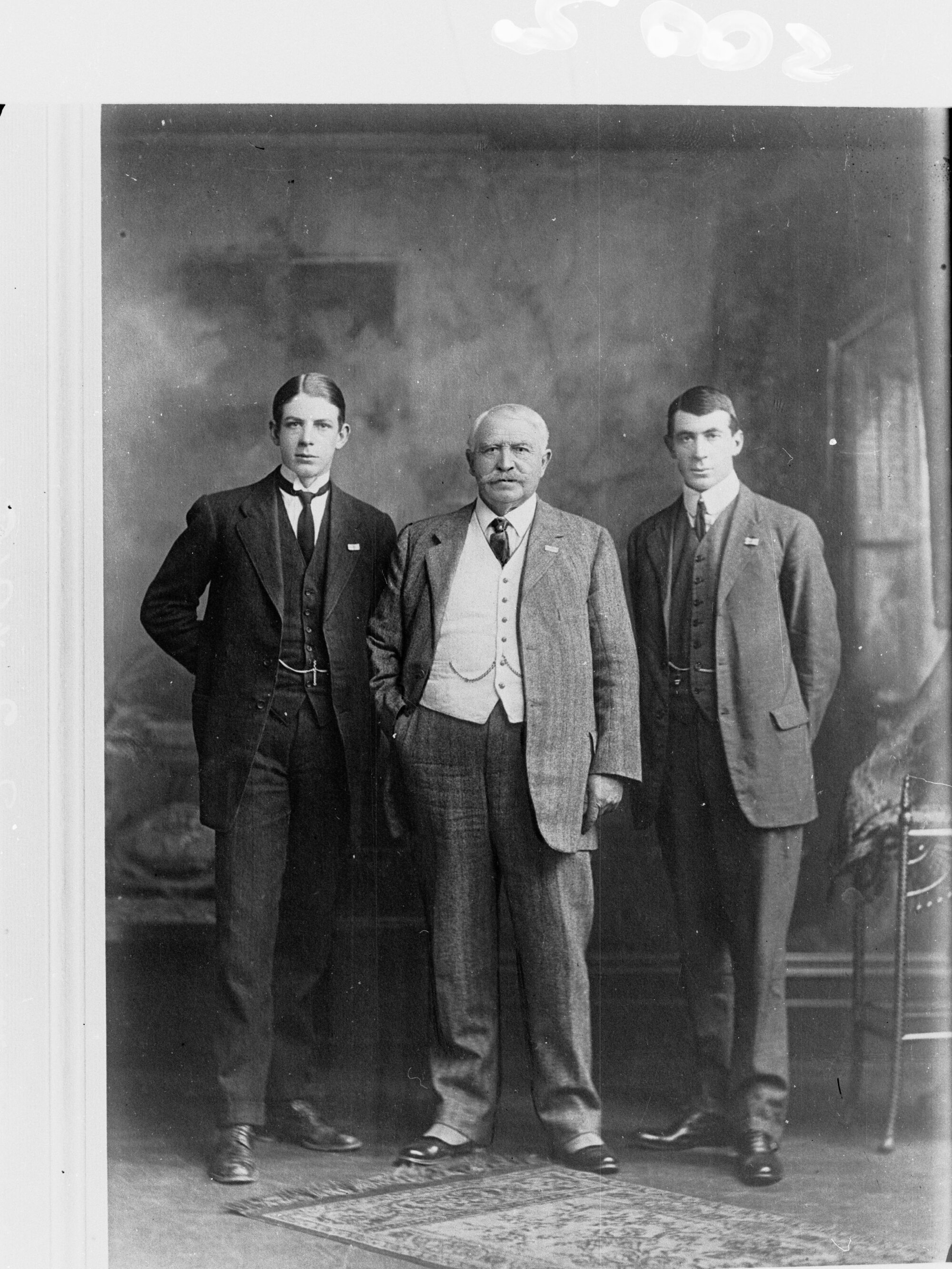 Mr Owen Smyth and two sons