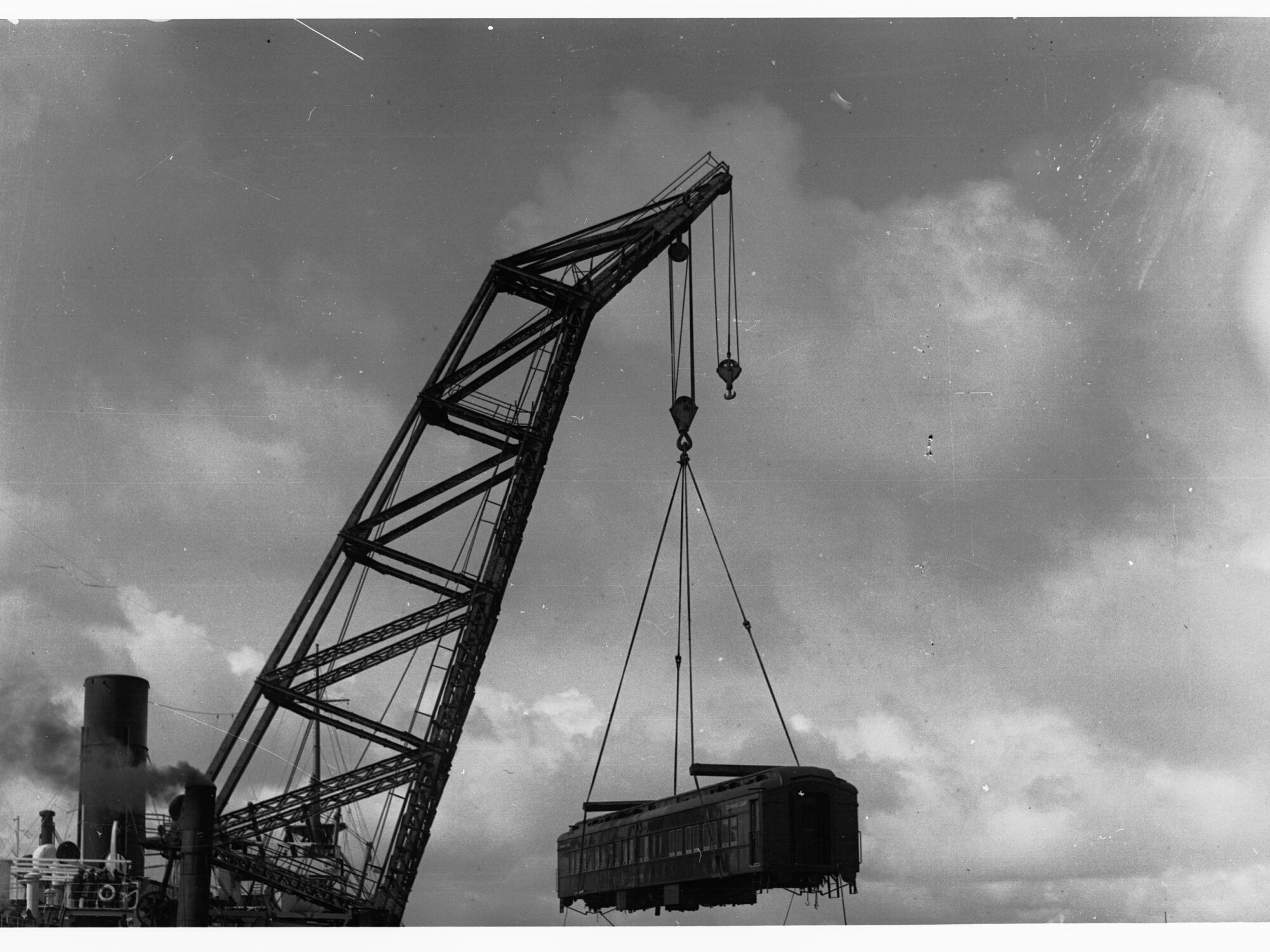 Unloading Pullman Dining Car at Port Adelaide