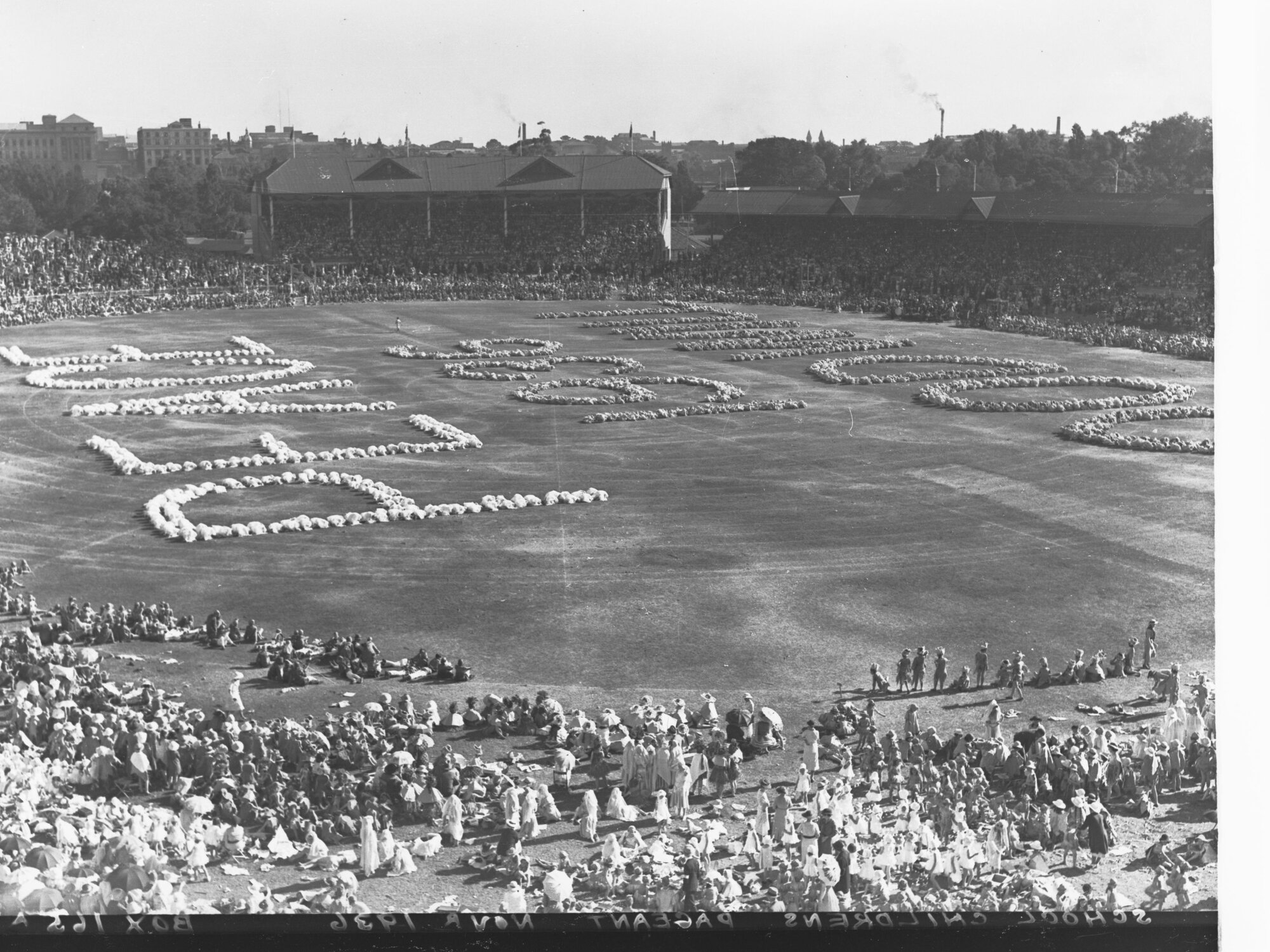 School children's pageant - Adelaide Oval for state centenary