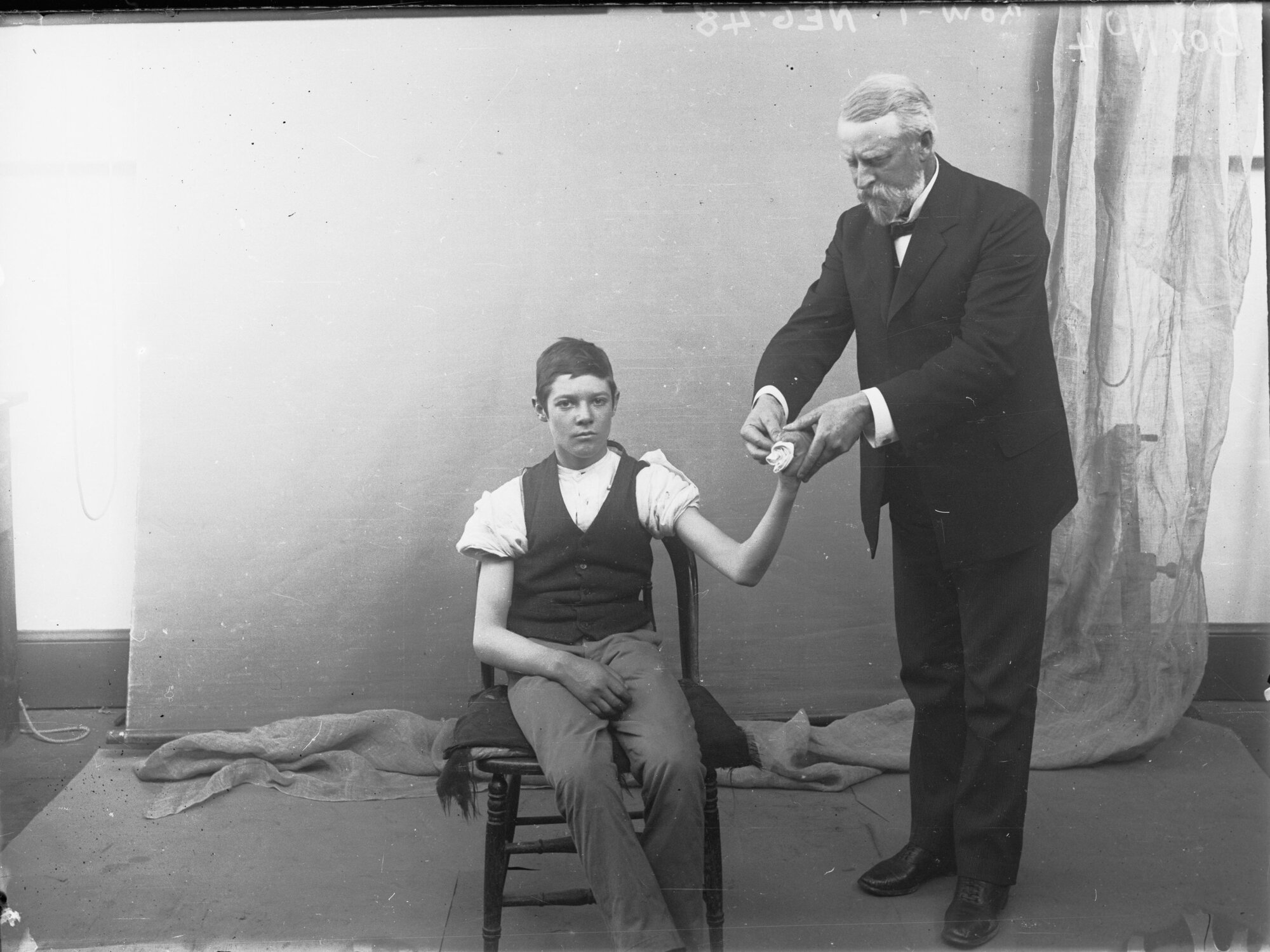 First Aid class showing Dr Rogers: class conducted by Dr Rogers