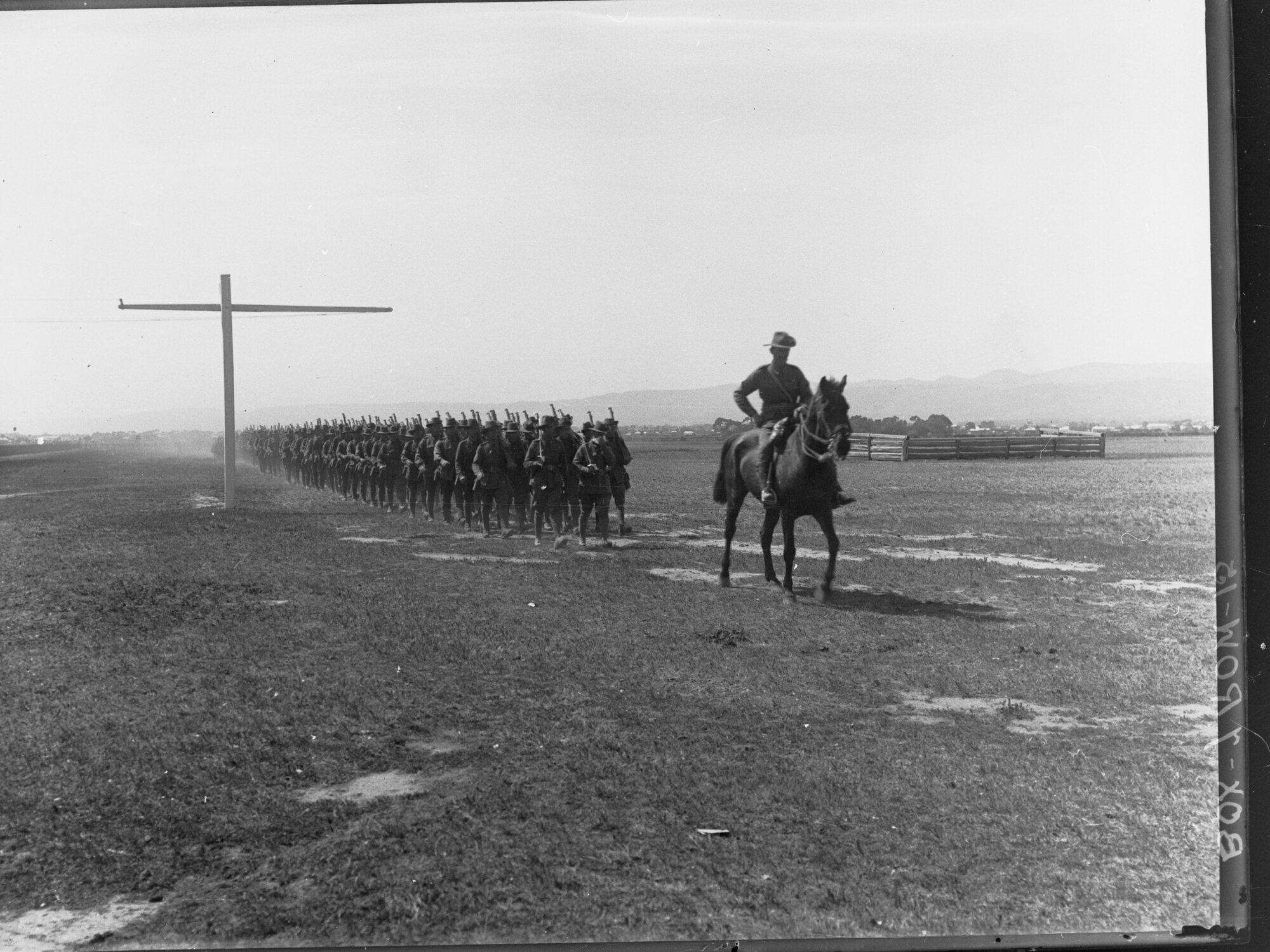 Expeditionary Forces World War One - Marching with Leader on Horse (Morphettville Racecourse)
