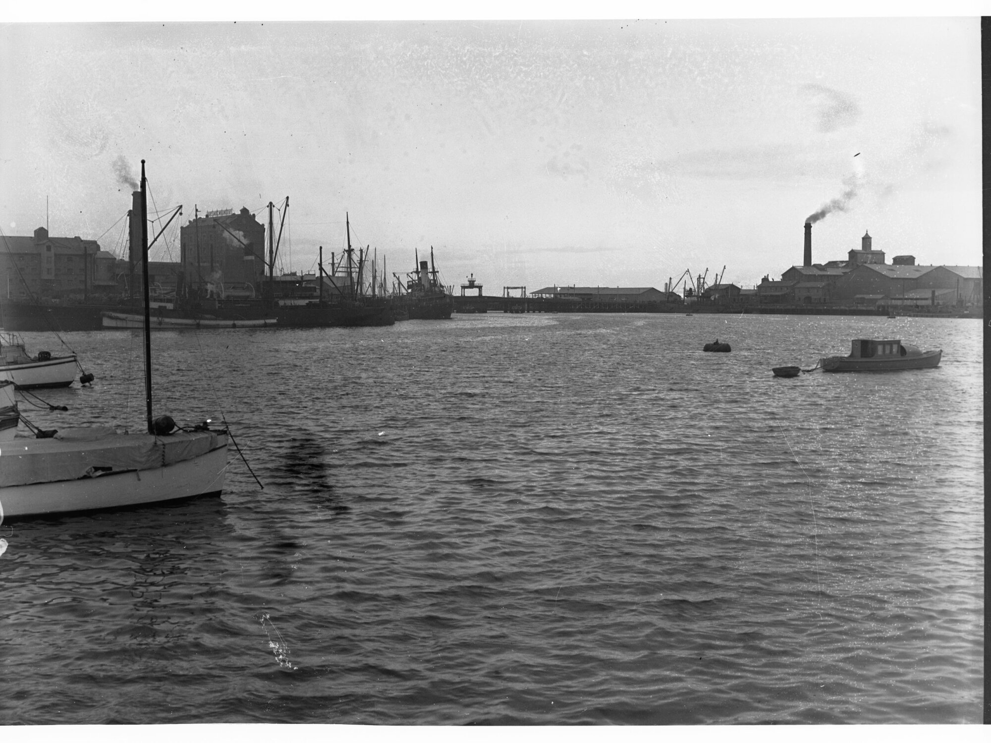 Harbour View Showing Ships Berthed