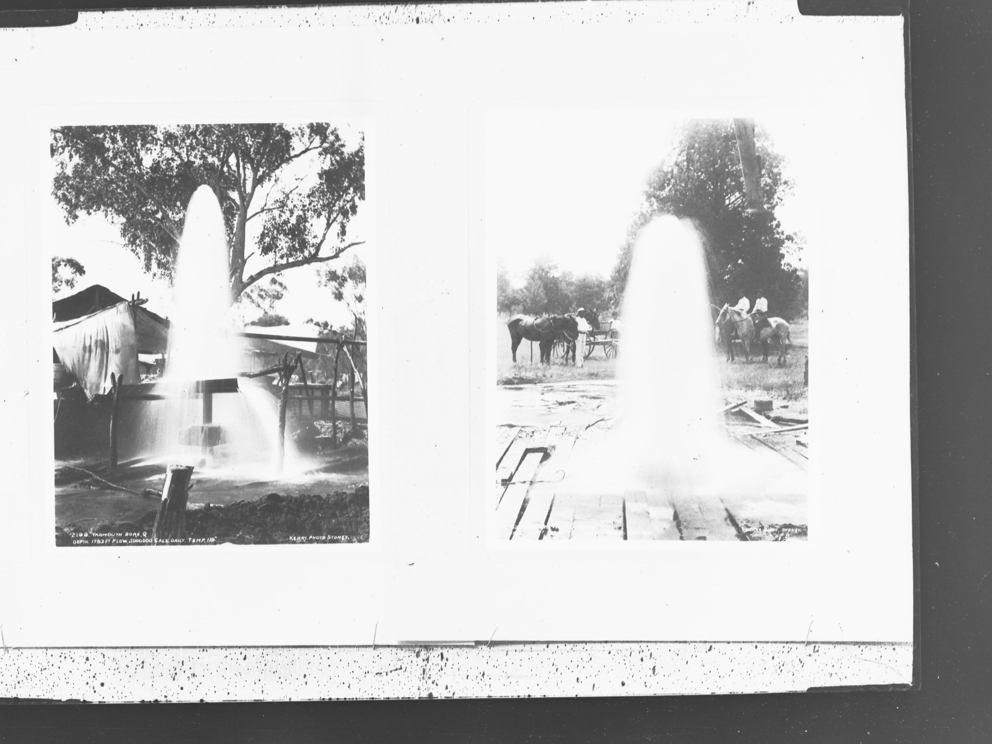 Thurlgoonah and Yarmouth Bore Queensland (two negatives taken together)