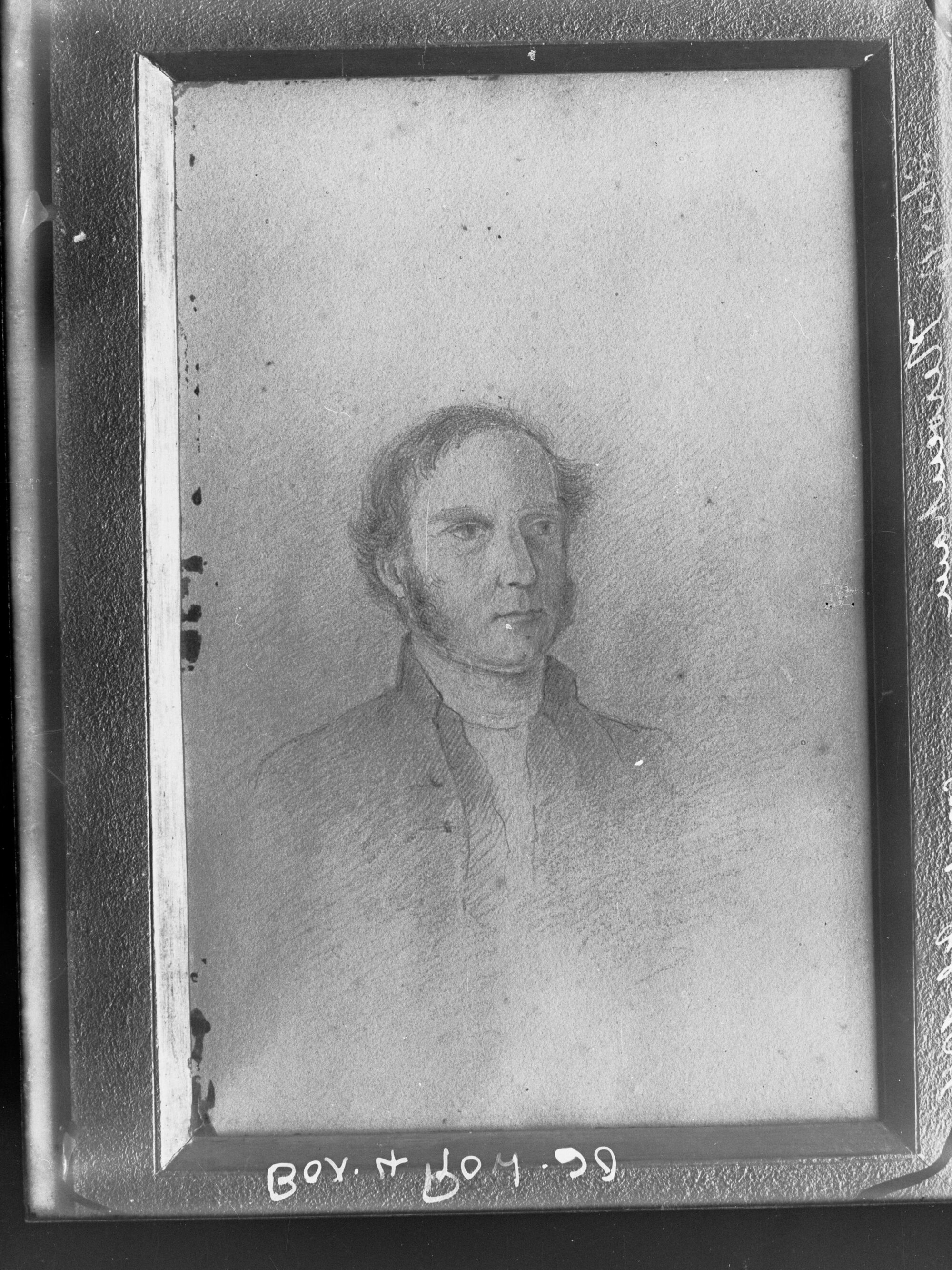Portrait of Sheriff Chas Burton Newenham - sketch photographed July 1916