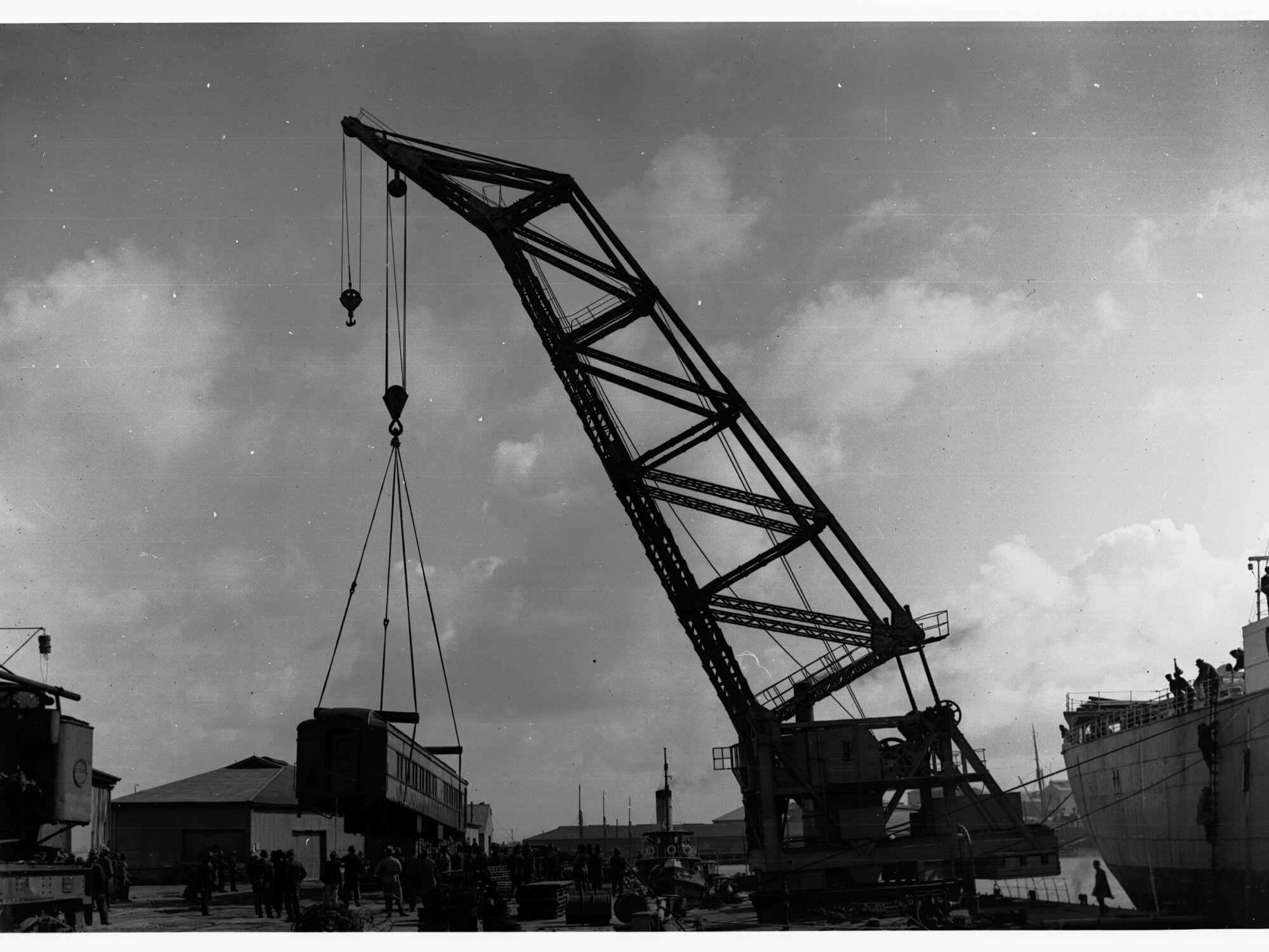 Unloading Pullman Dining Car at Port Adelaide