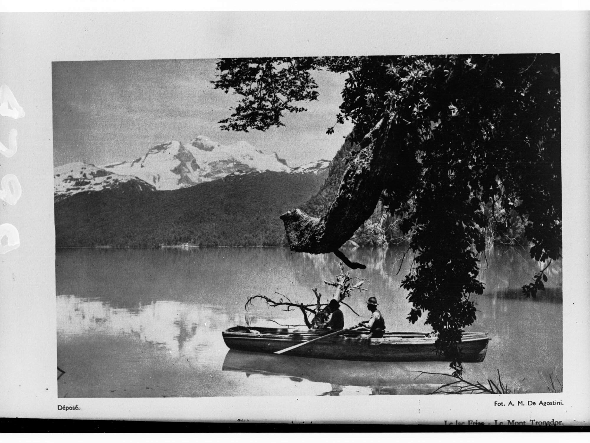 Men in Row Boat on Lake
