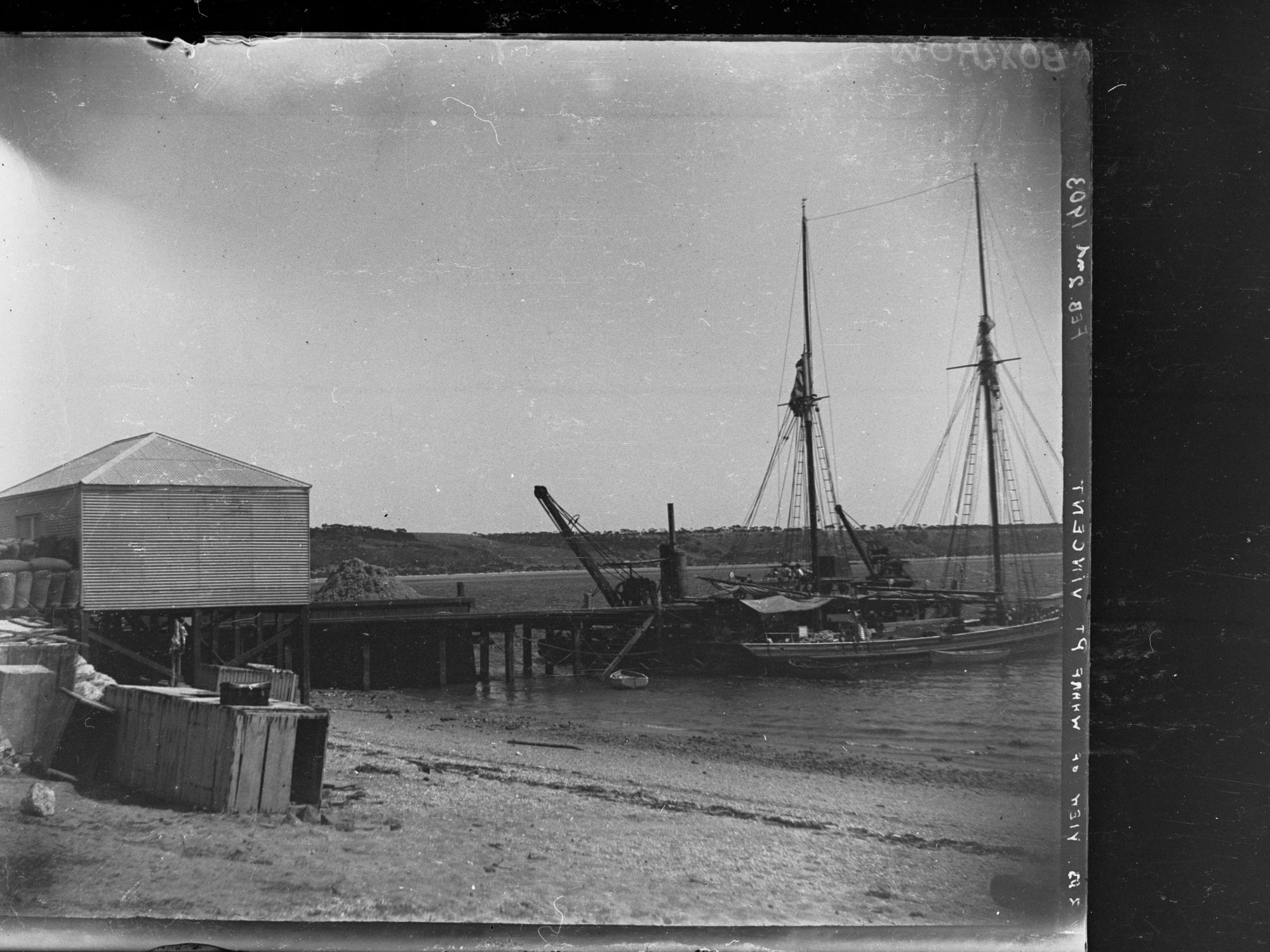 View showing wharf at Port Vincent