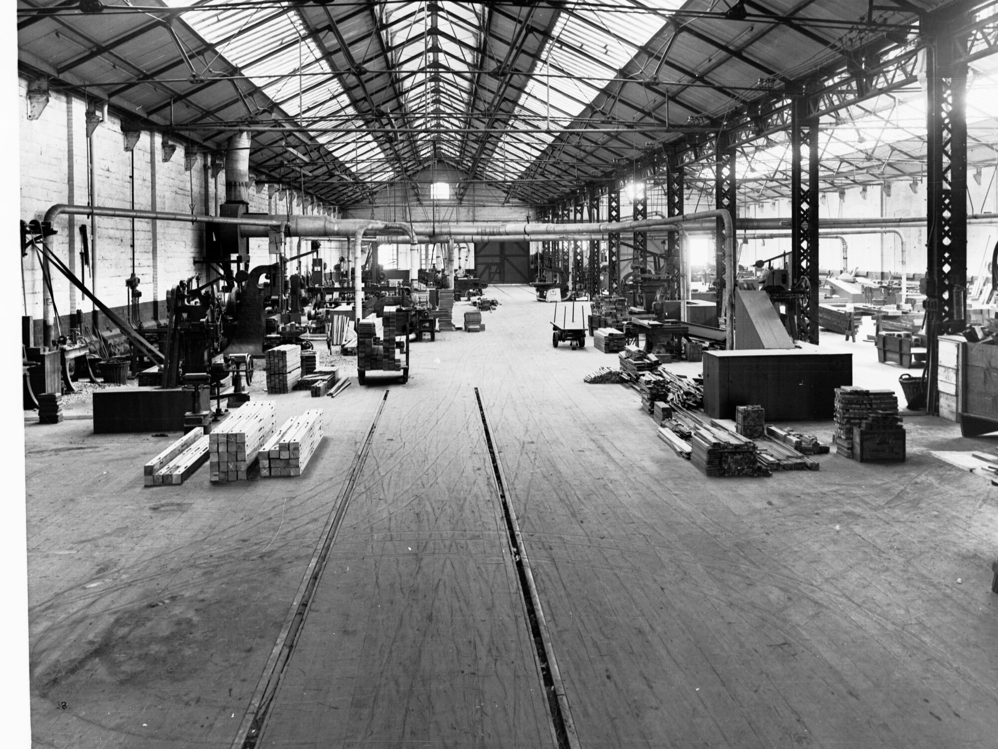 Islington Railways Workshop Showing Machinery