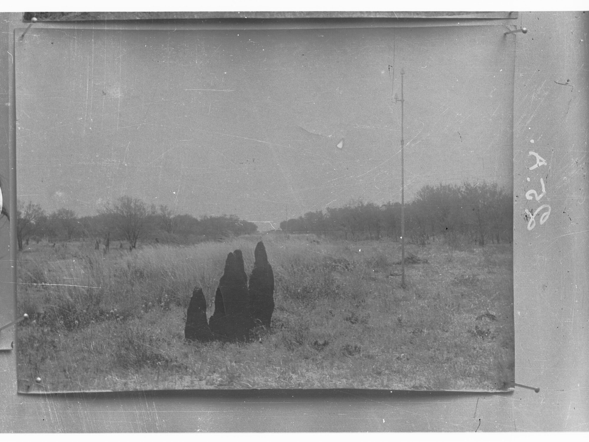 Northern Territory - ant hill and overland telegraph line