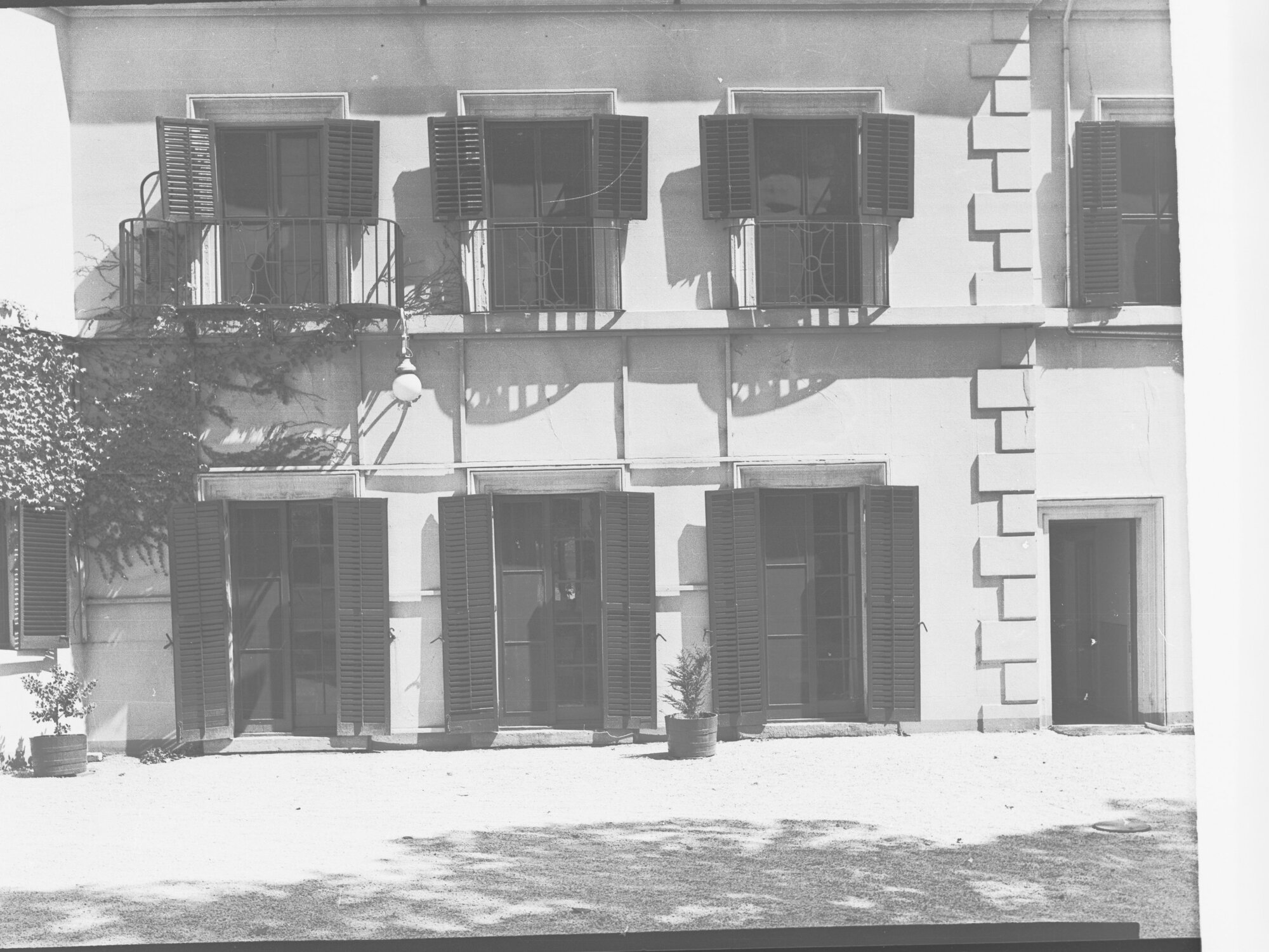 Exterior of Government House During Renovation