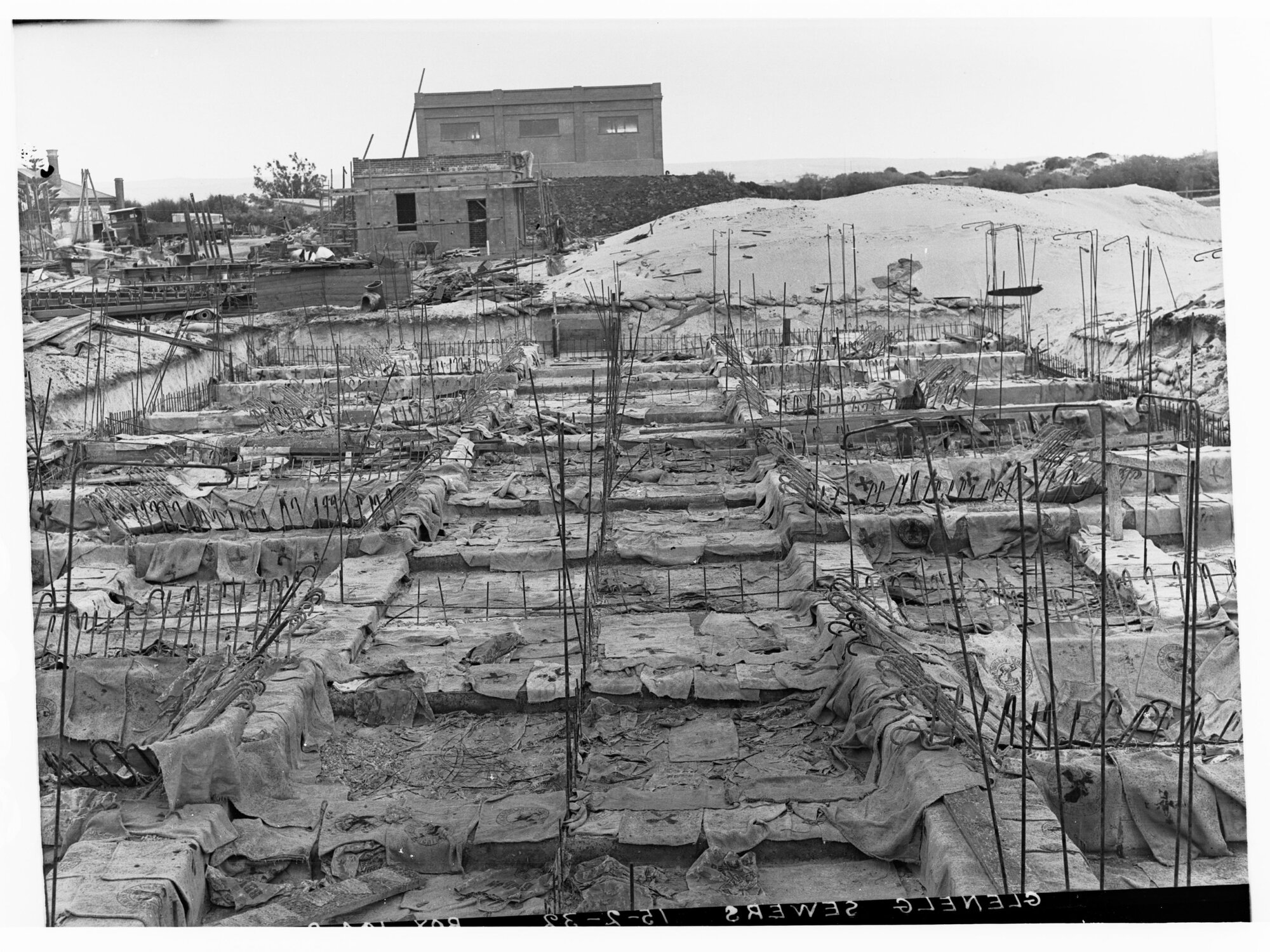 Construction of  Glenelg Sewers