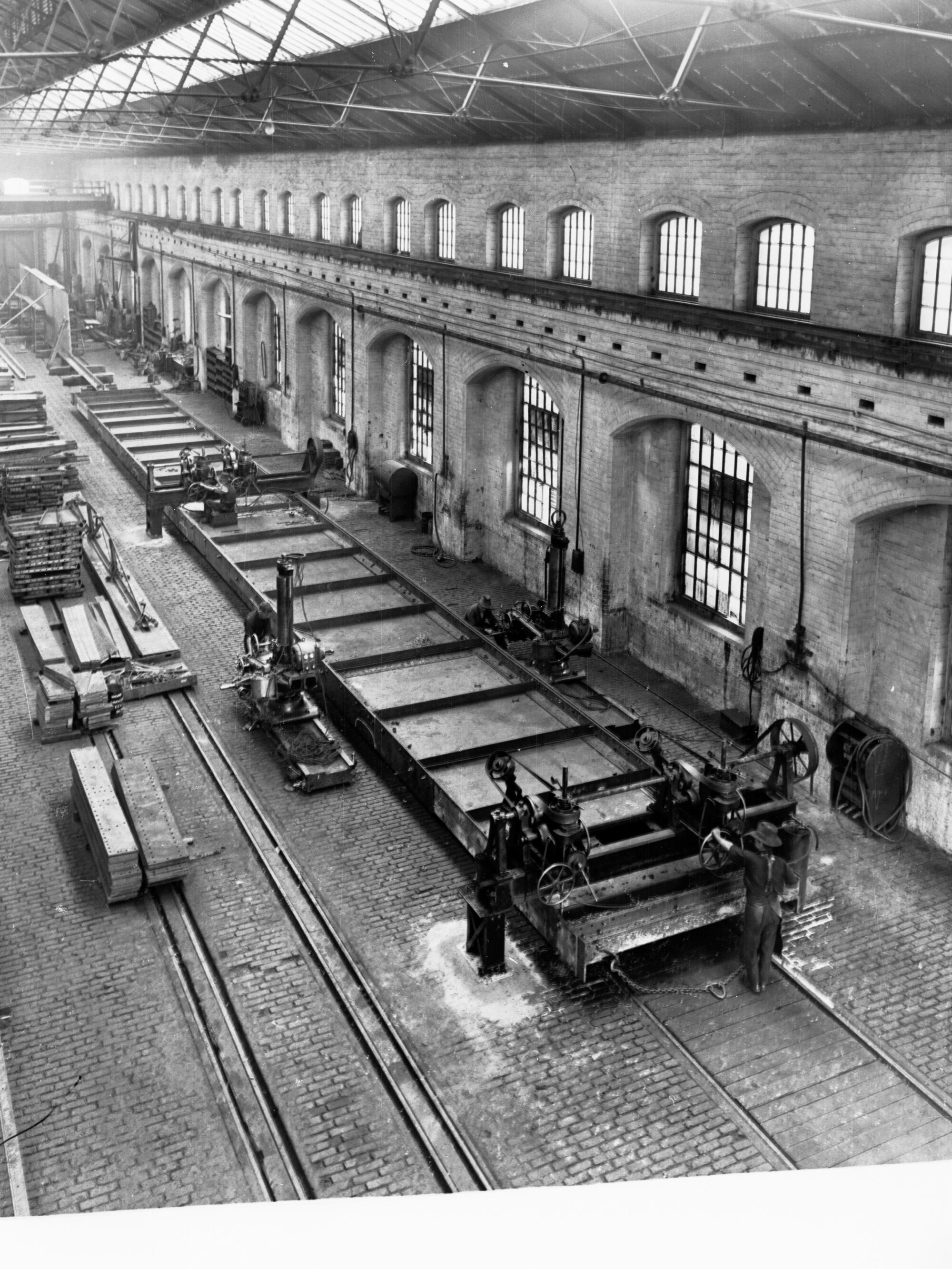 Girder For River Light Railway Bridge at Islington Workshops
