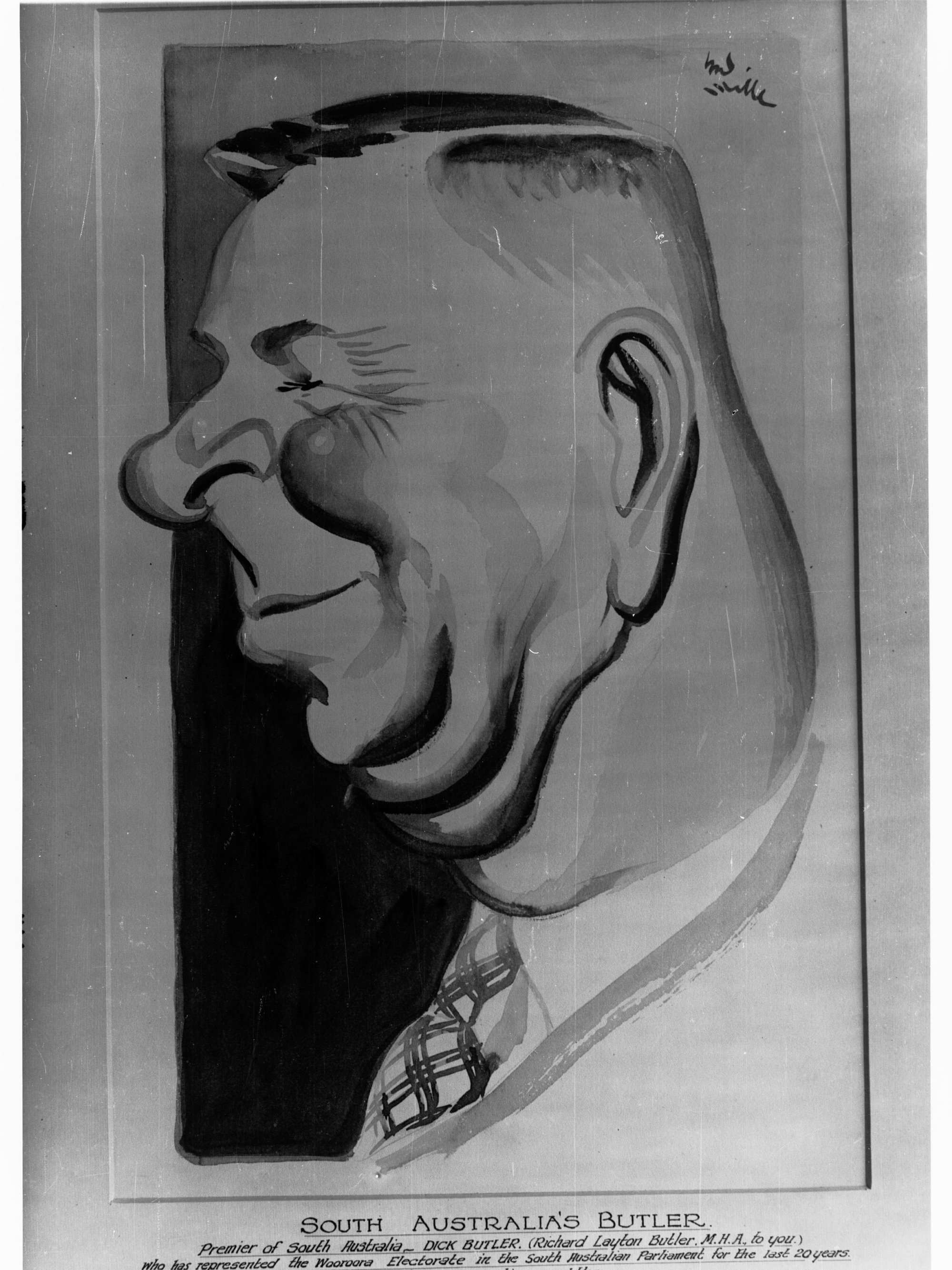 Charicature of Richard Layton Butler