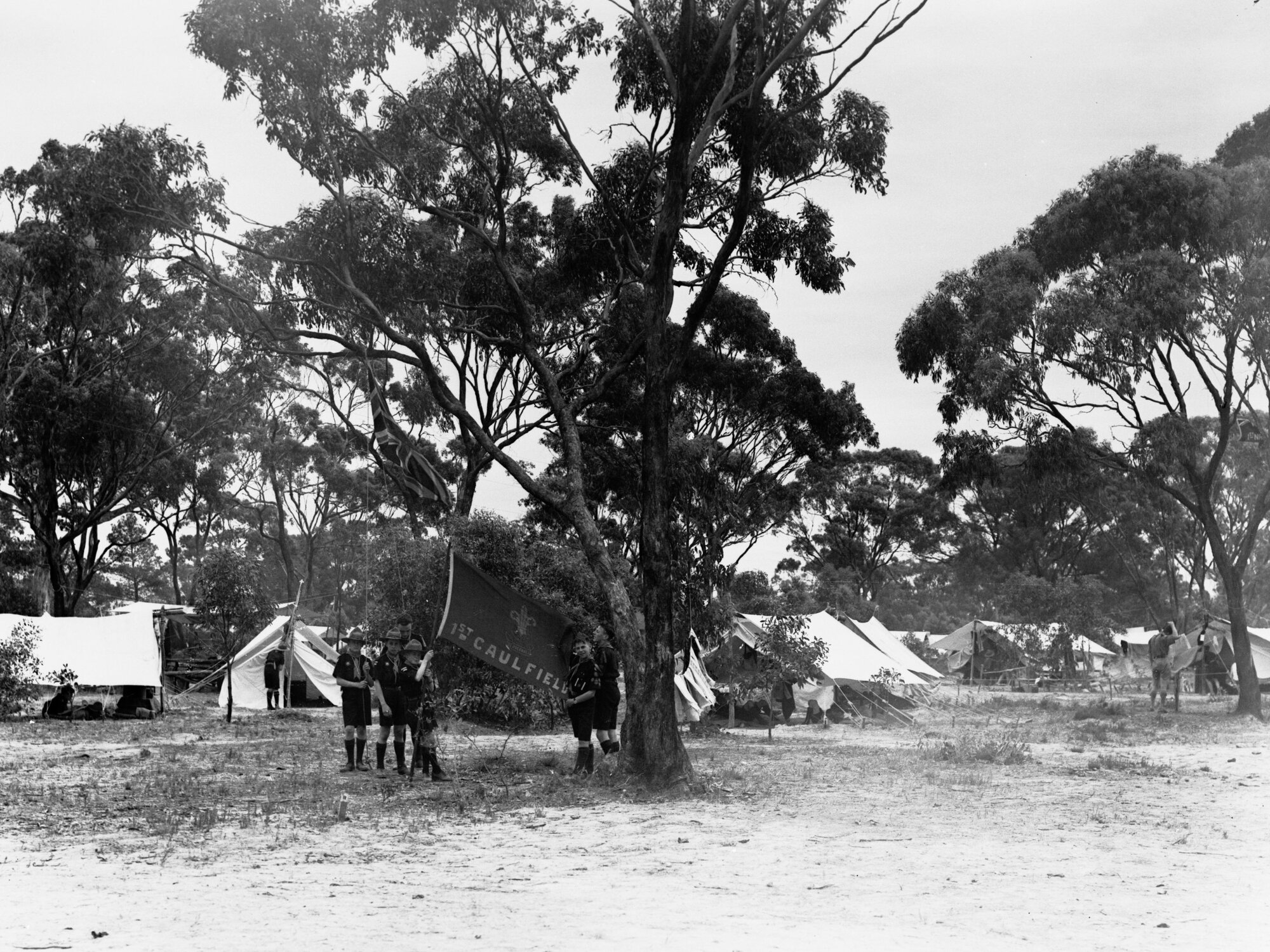 Boy Scouts camp at Belair