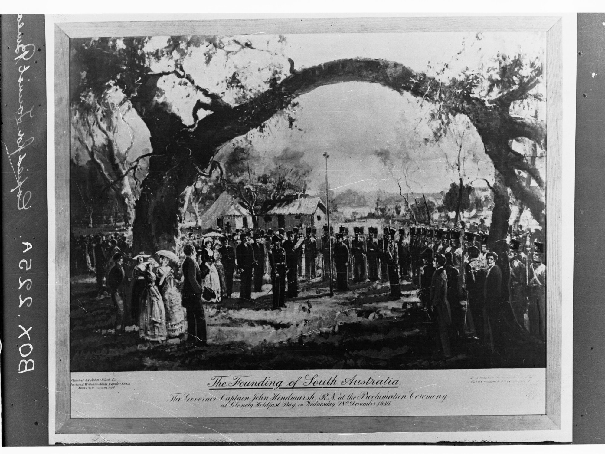 Painting of the founding of South Australia, Proclamation Day by John Allcot