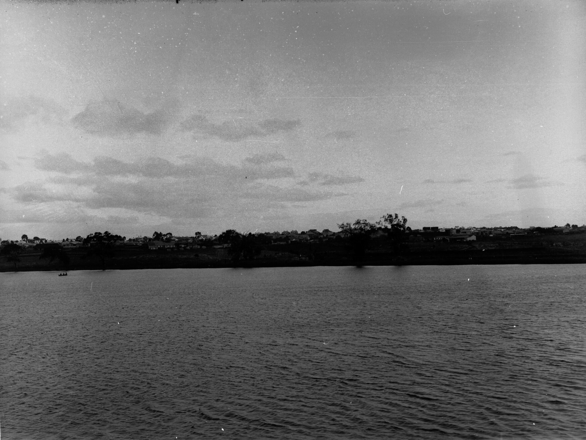 View across River Murray to township