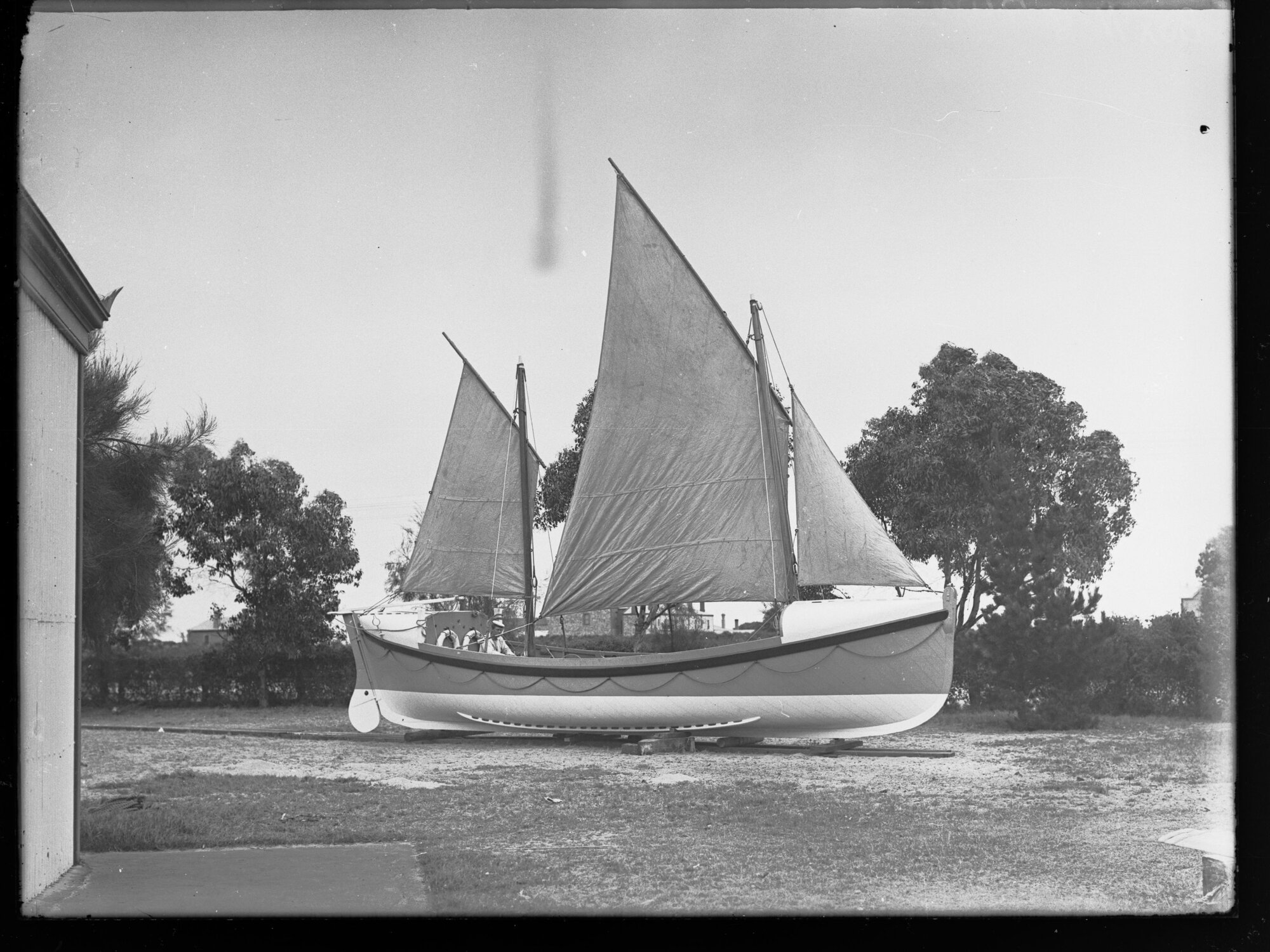 Lifeboat on land at Outer Harbor, South Australia