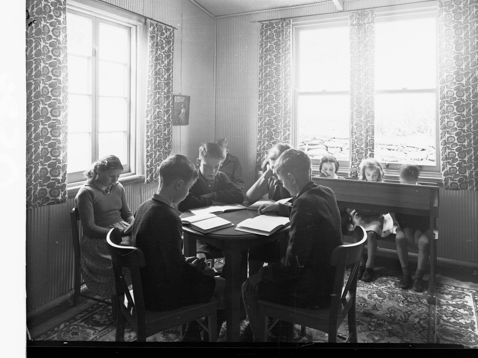 Children Reading Books at Montacute School