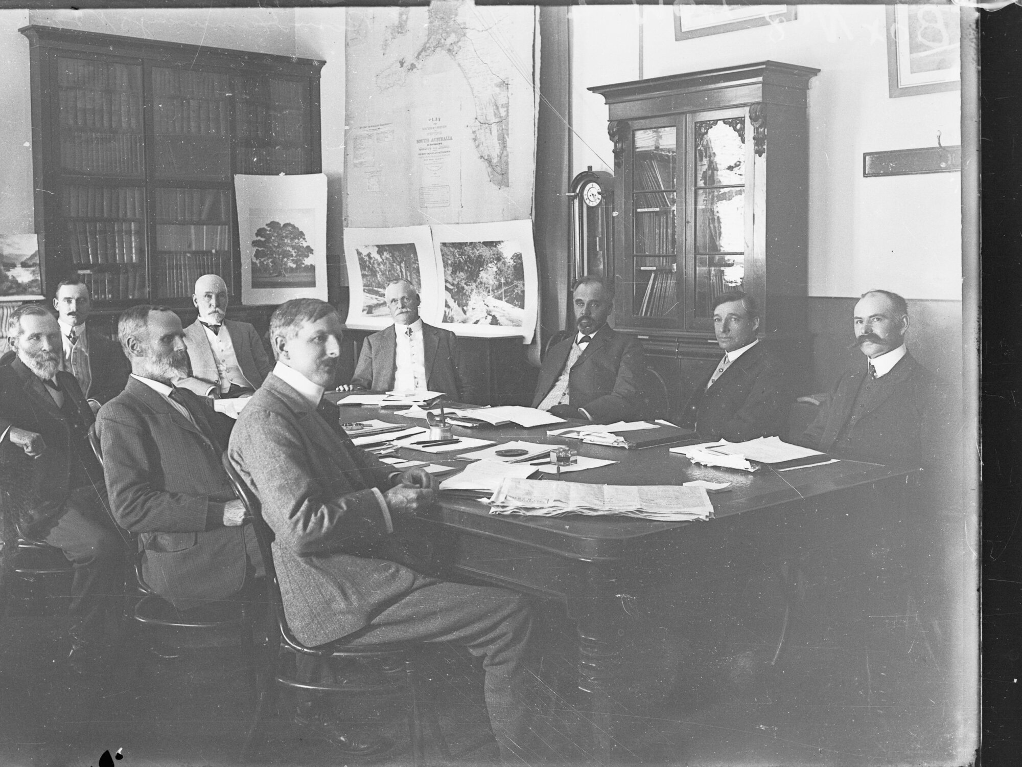 Tramways Trust at Work - Tramway Board Members in Chief Secretary's Room