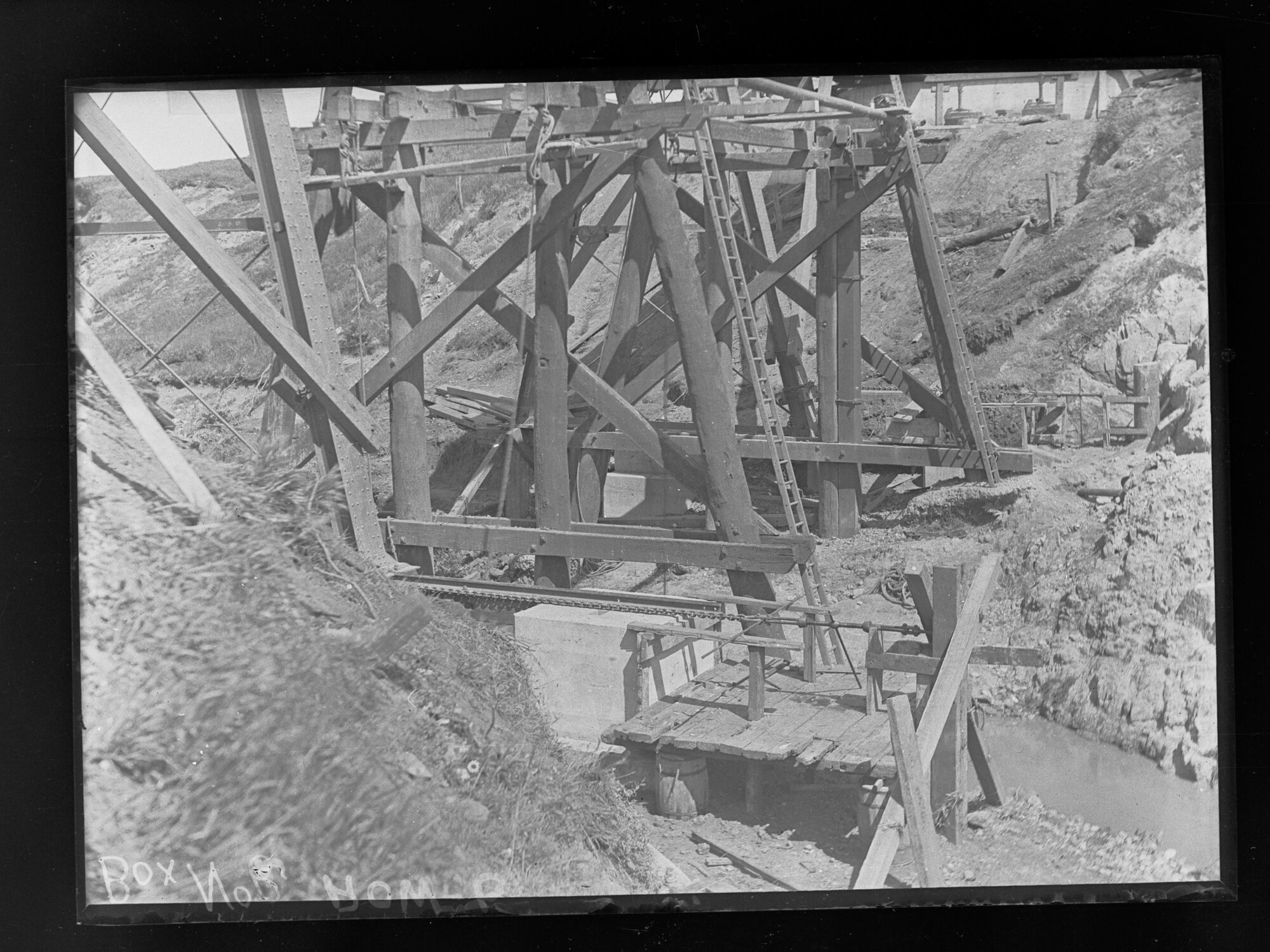 Construction of Railway Bridge over Allans Creek