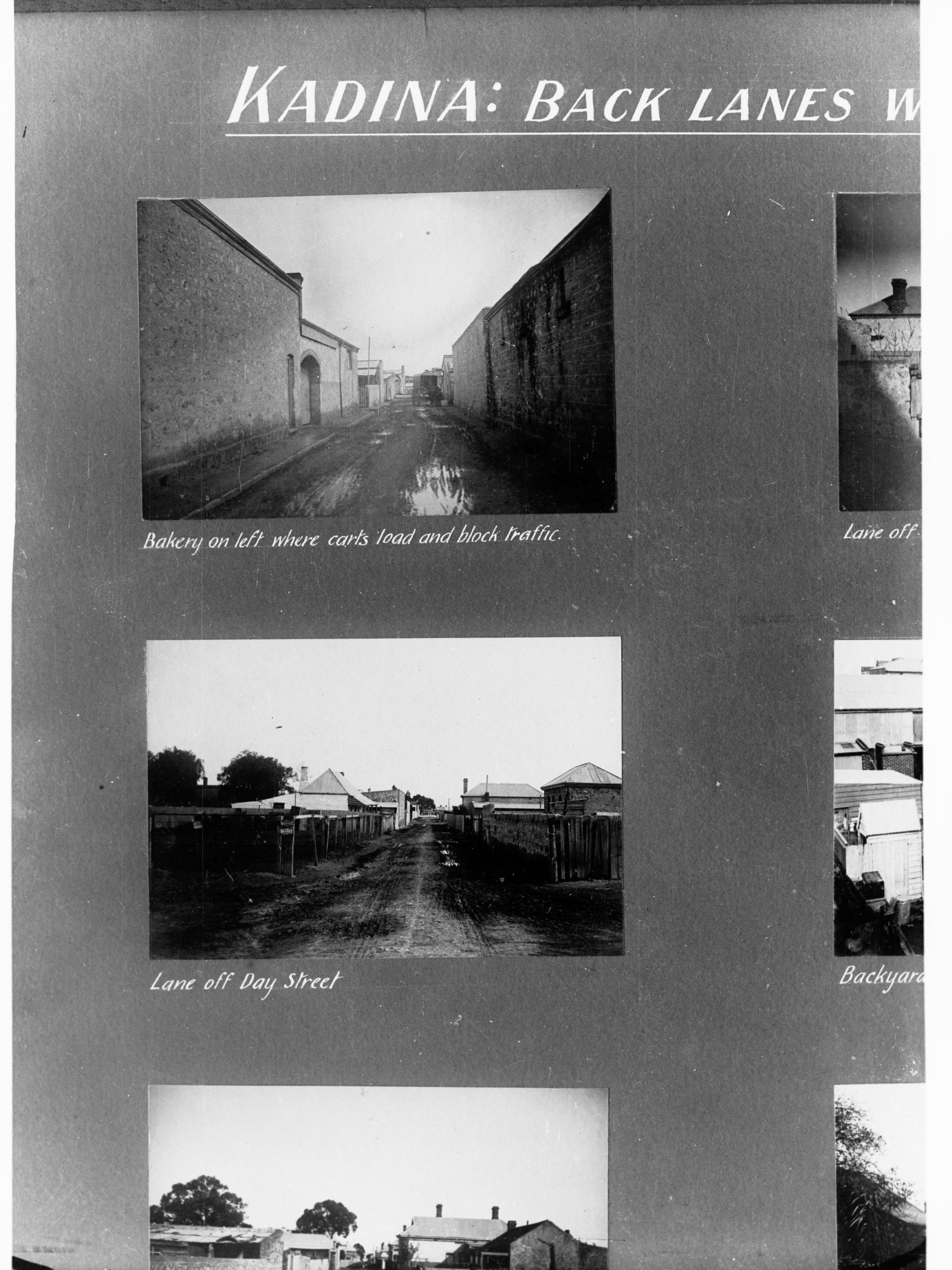 Back lanes of Kadina