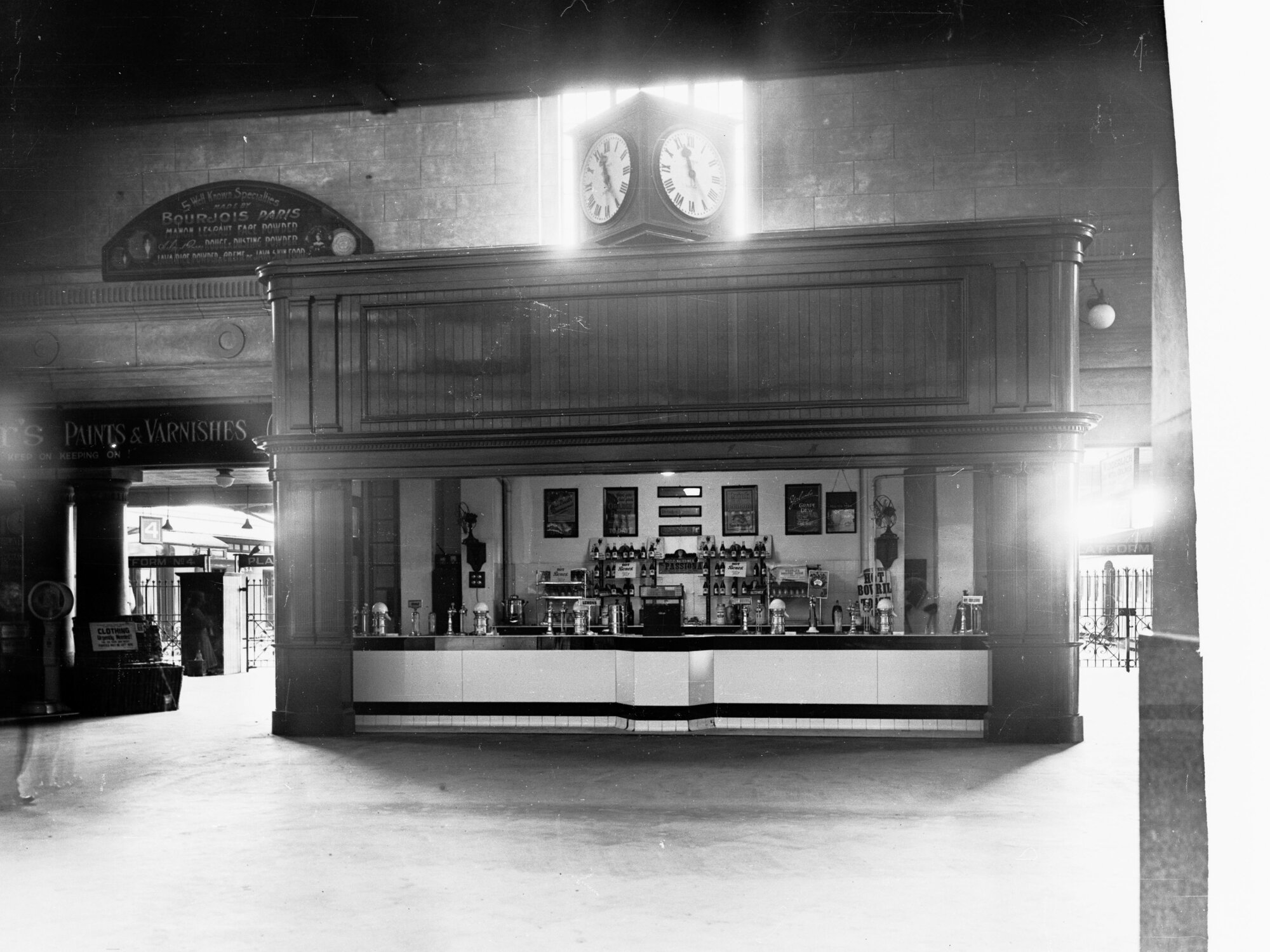 Fruit Juice Kiosk with Clock Adelaide Railway Station