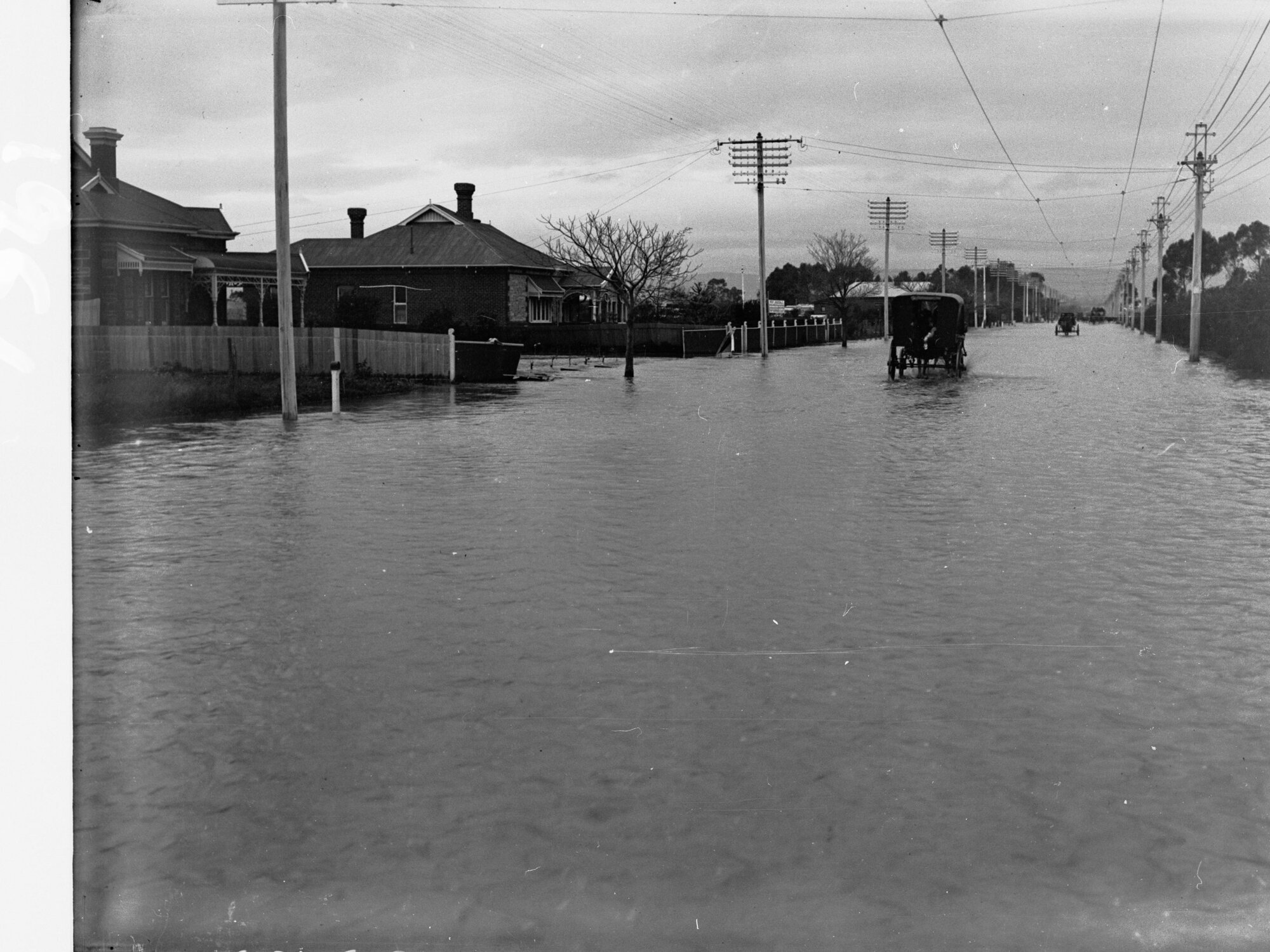 Flooding in West Underdale, South Australia, circa 1917.