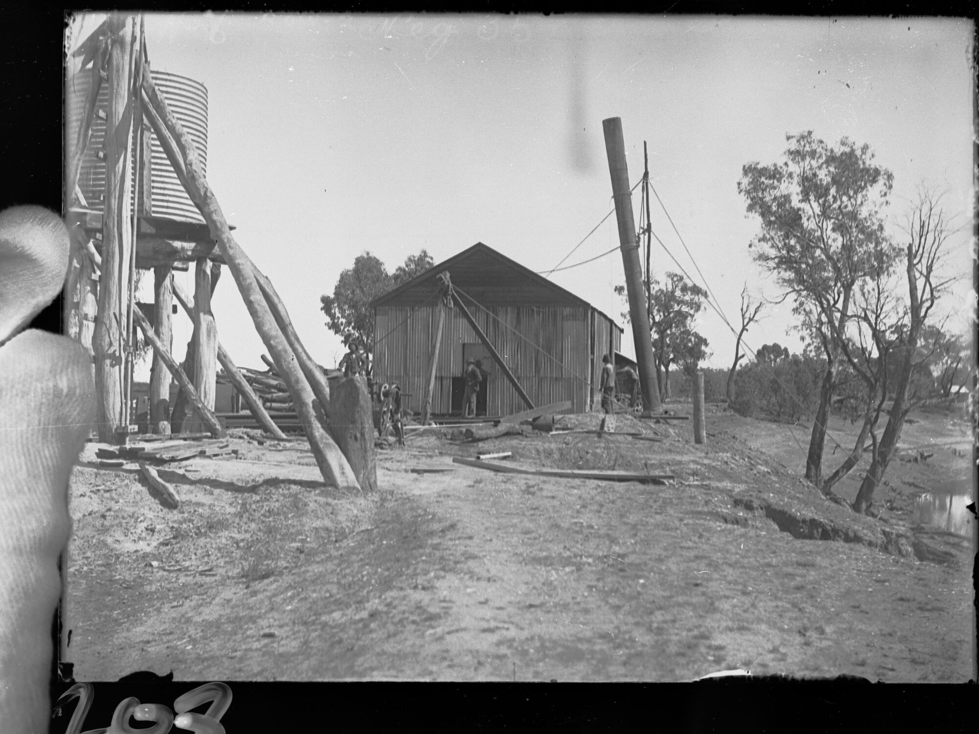 Murray River works 1900s - construction work