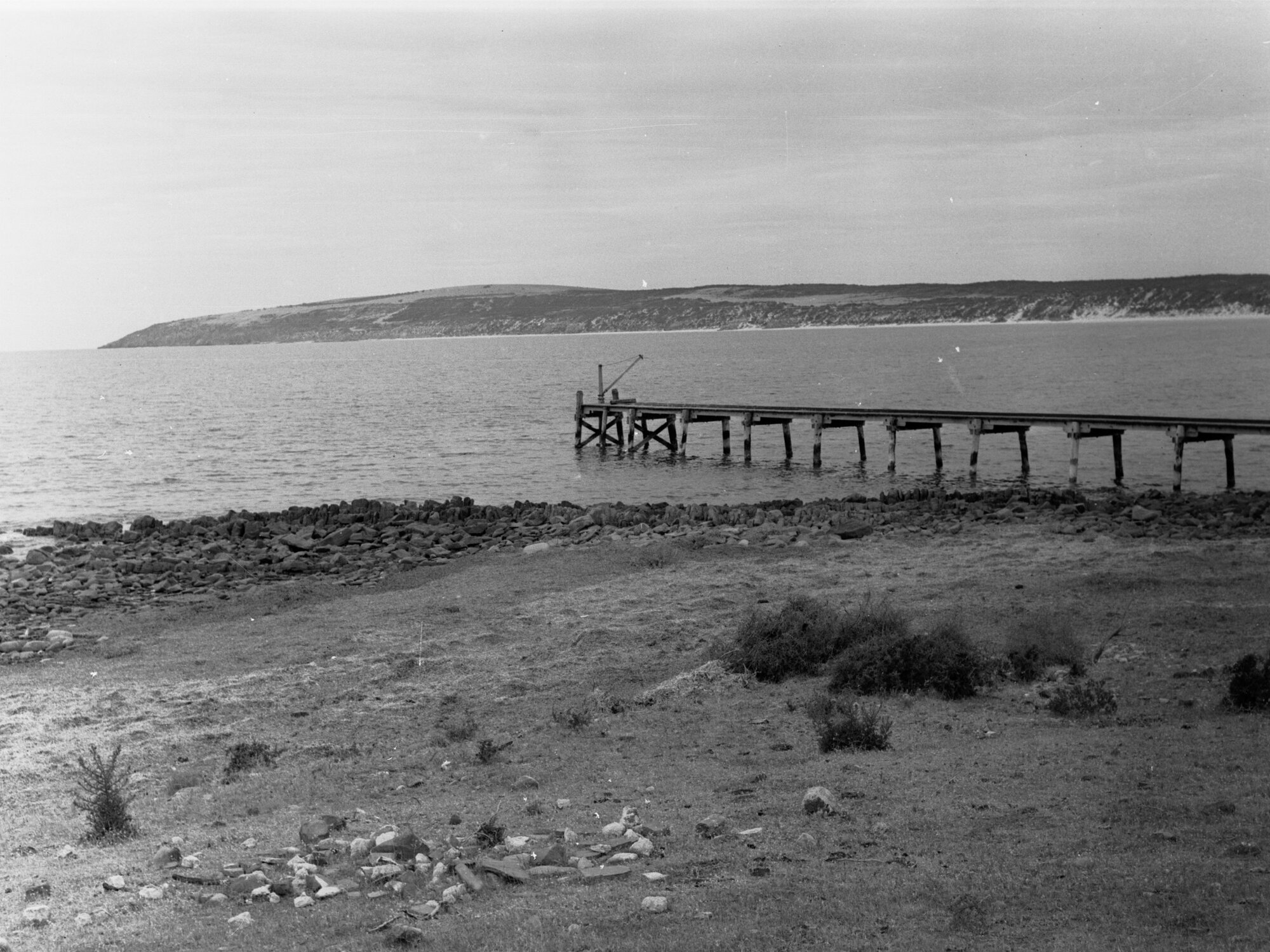 Emu Bay, Kangaroo Island, showing a small jetty