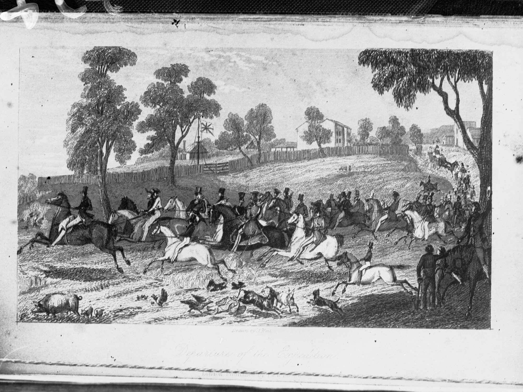 Painting of Horsemen riding