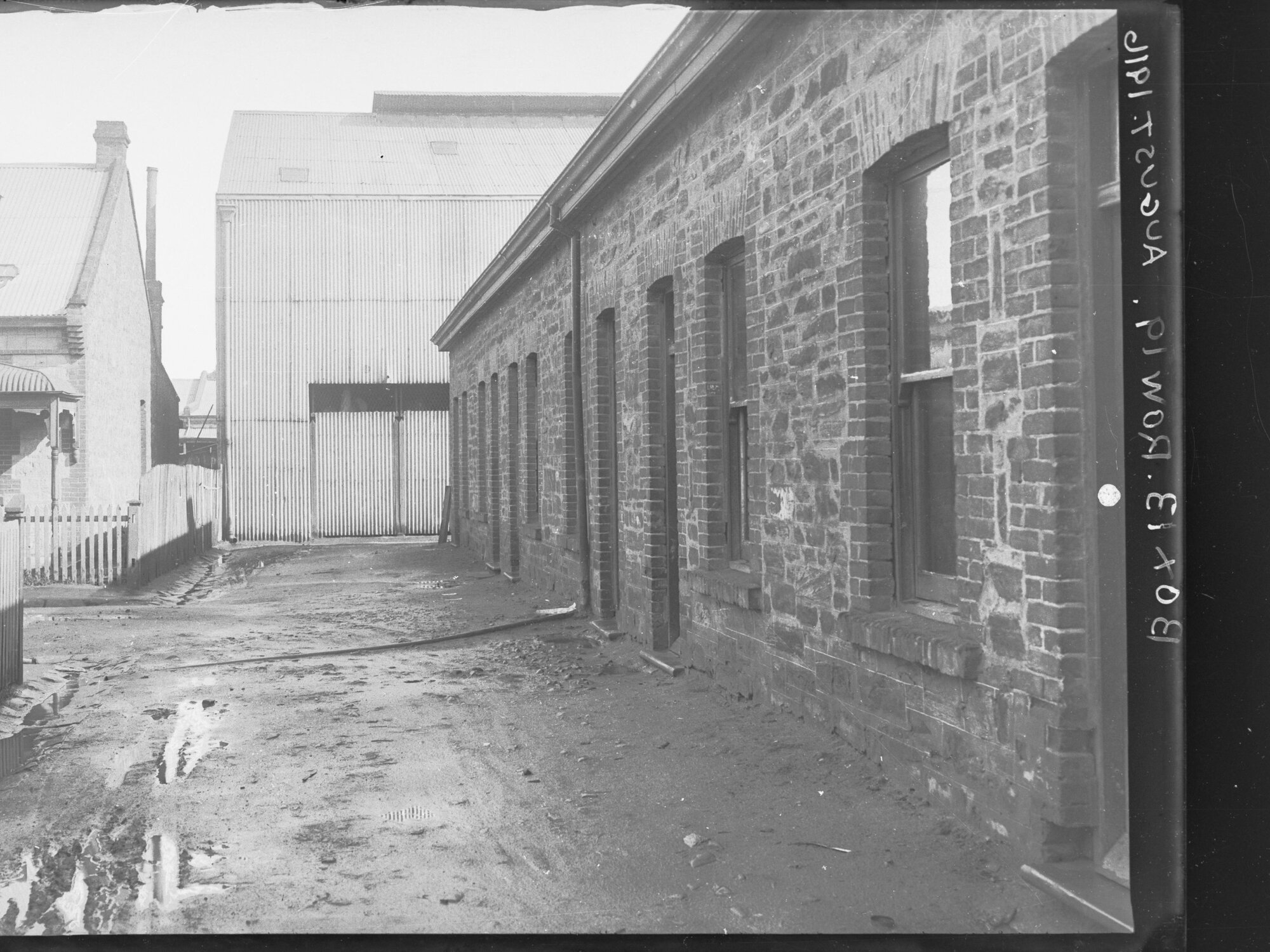 View of the back of ahouses Sydney Place