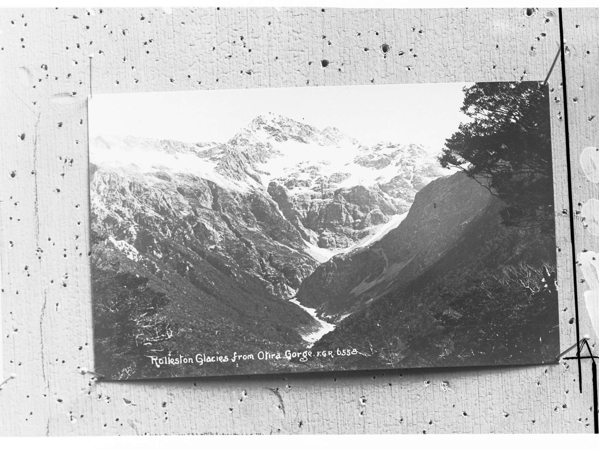 Rolleston Glacies from Otira Gorge