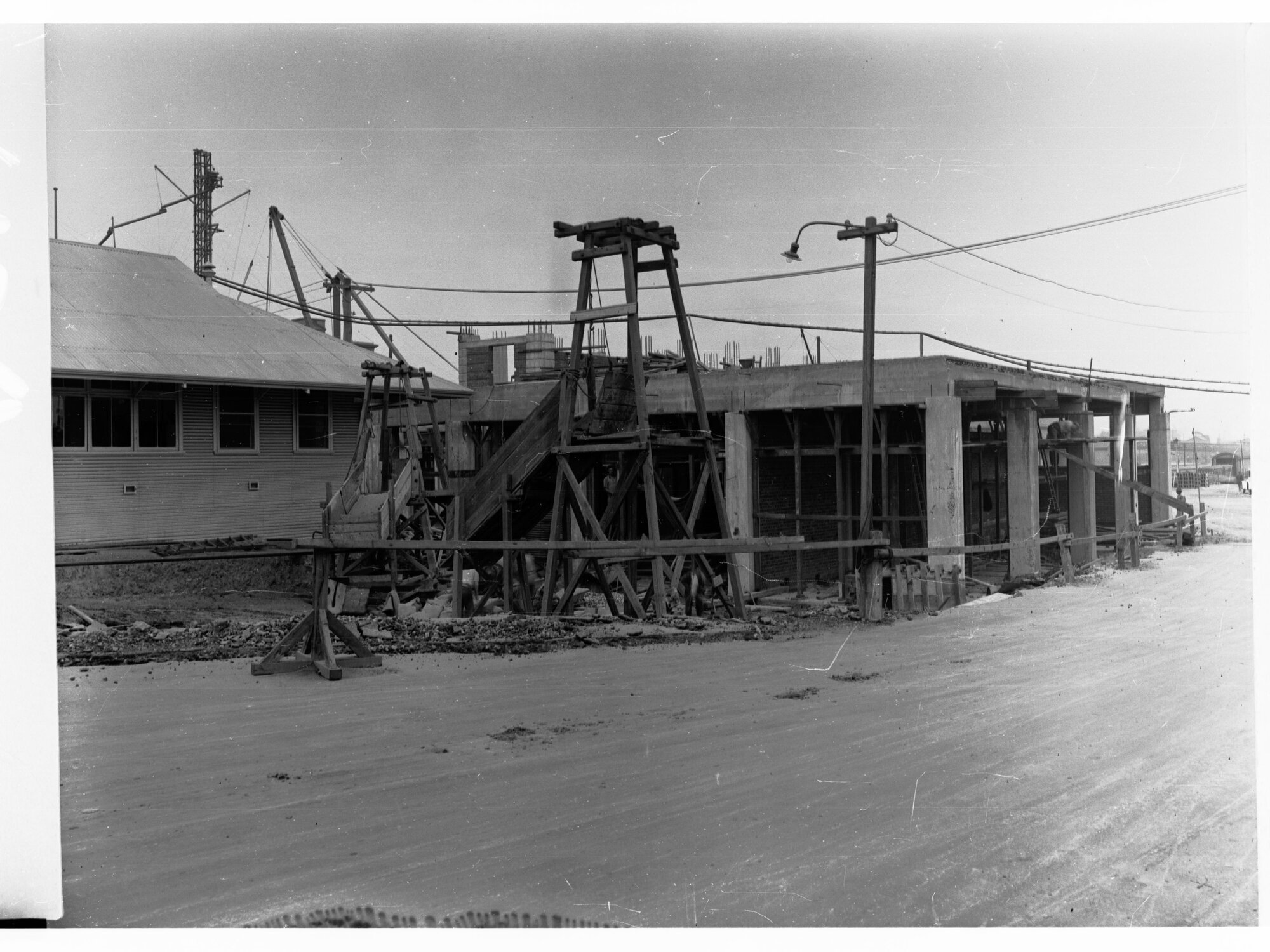 Construction of Adelaide Railway Station