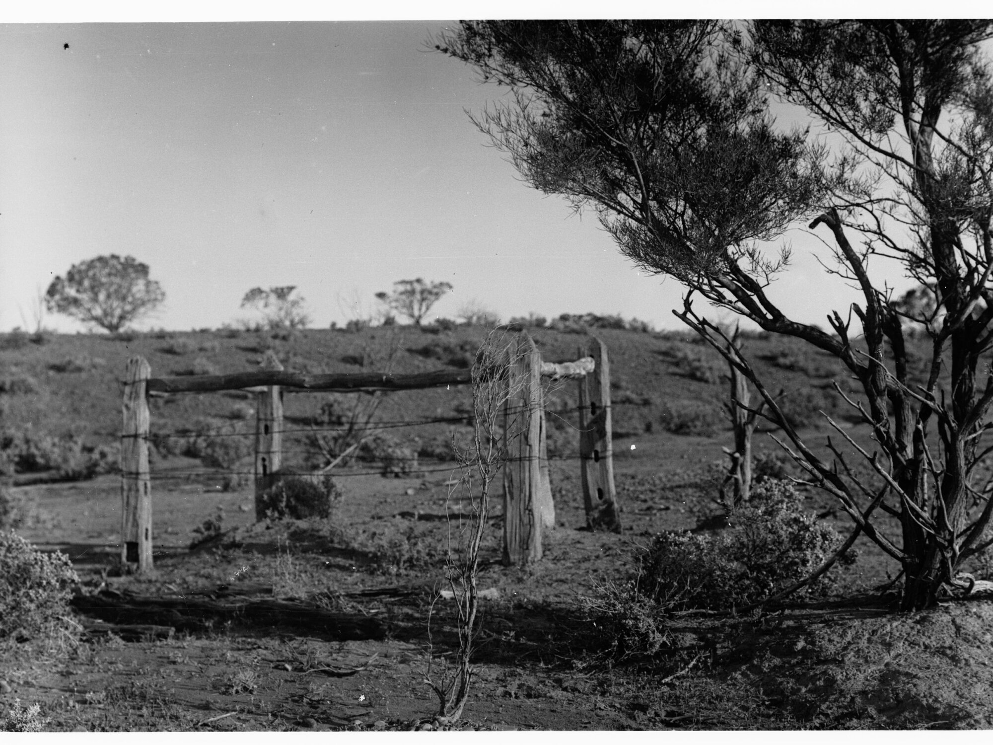 Grave on unidentified person in outback