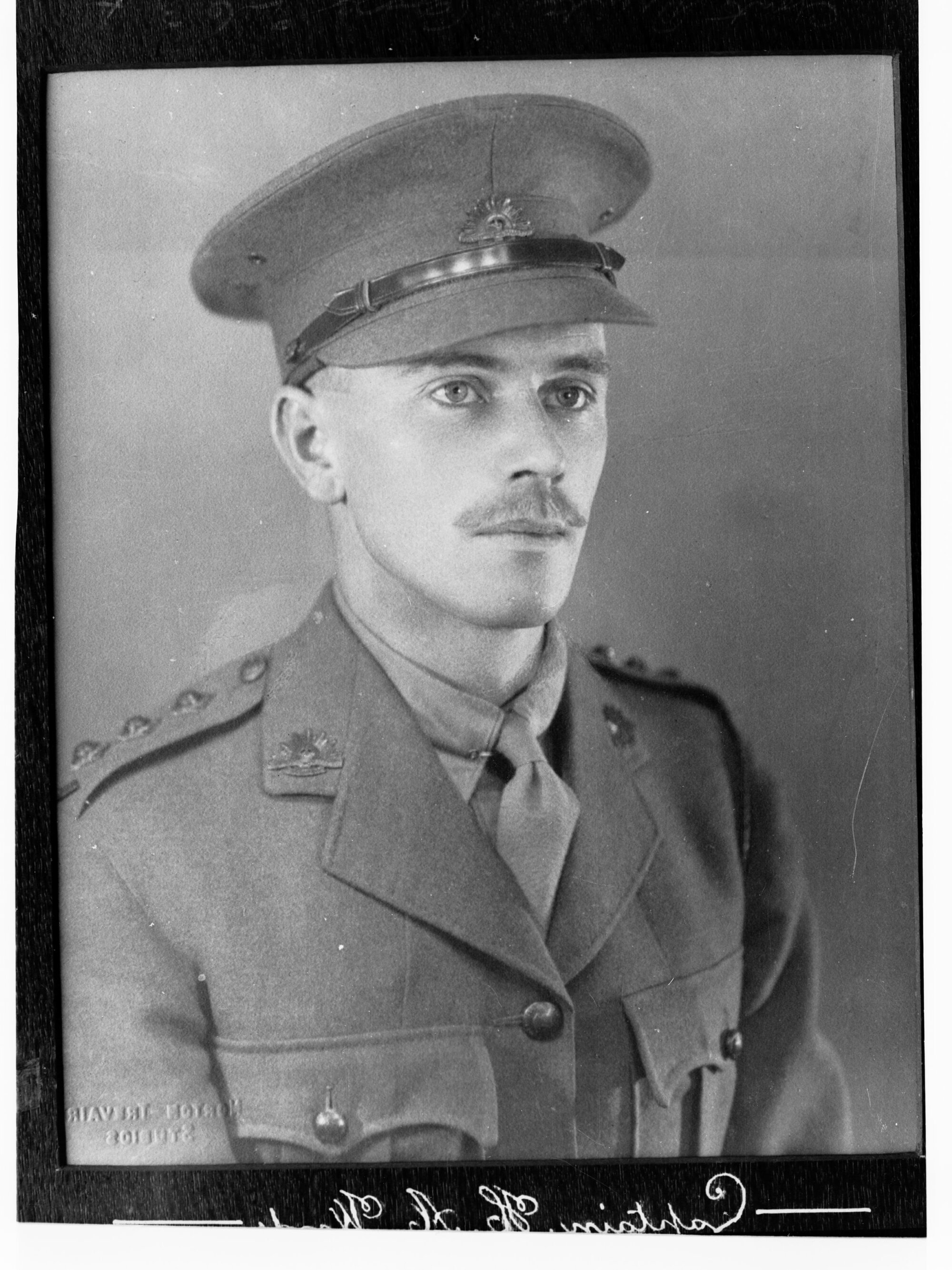 Portrait of Captain H.A. Woods, he was in the army