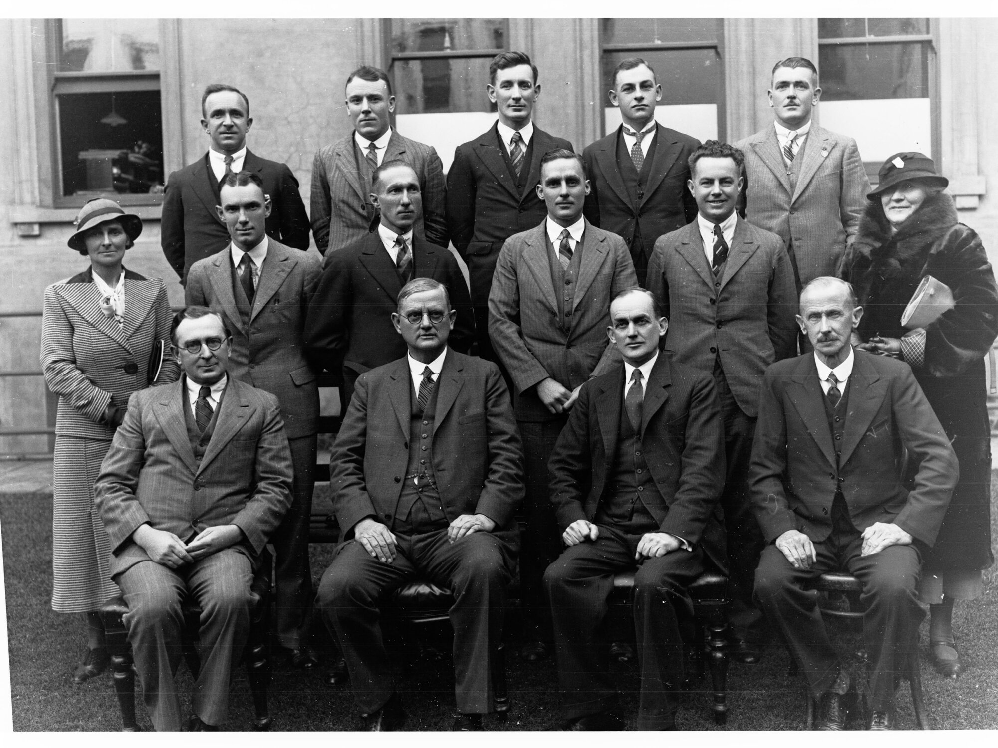 Education Department Radio Broadcasters Group Portrait