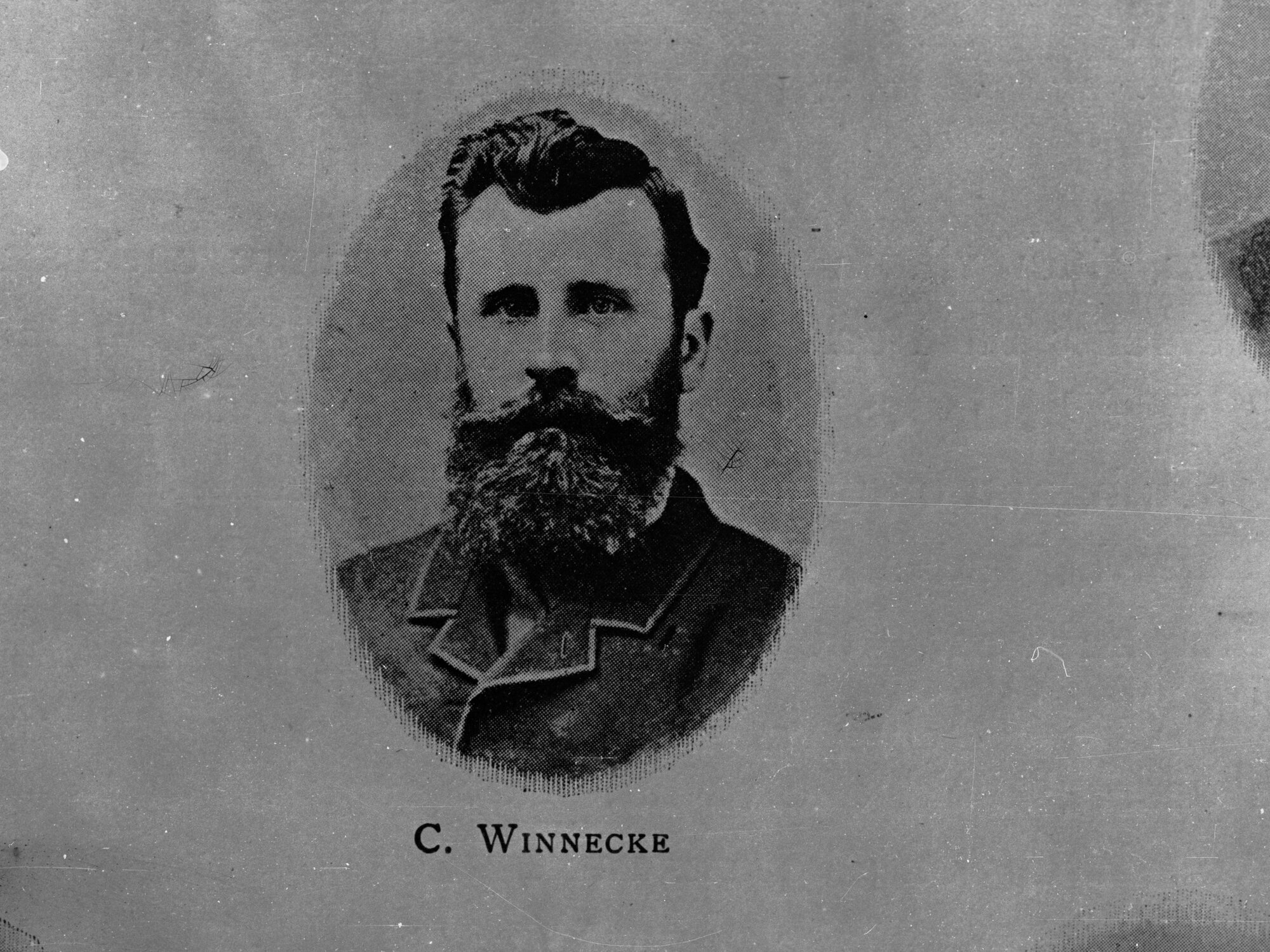 Charles Winnecke, Explorer, portrait