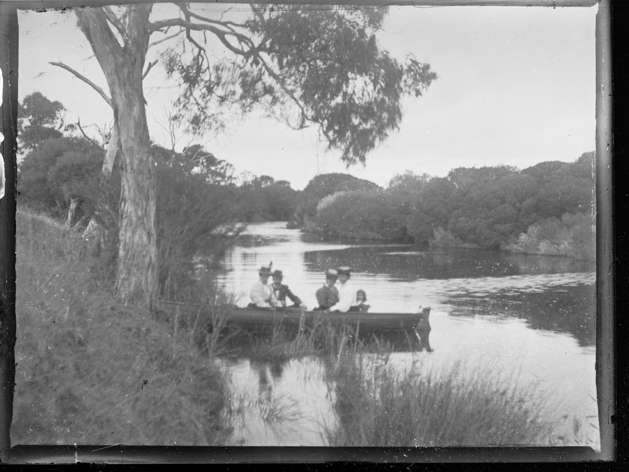 Rowboat on the river 