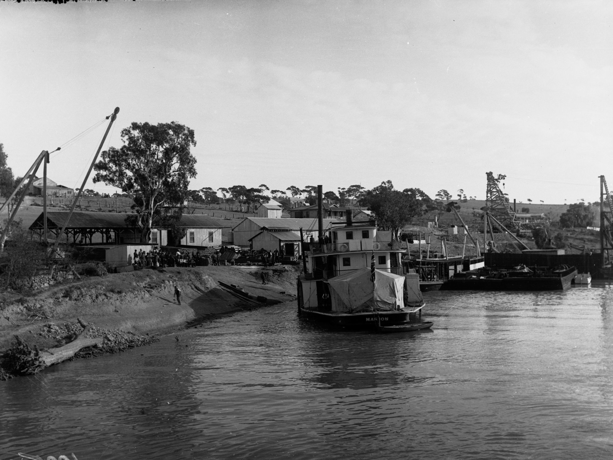 Paddlesteamer Marion at Blanchetown